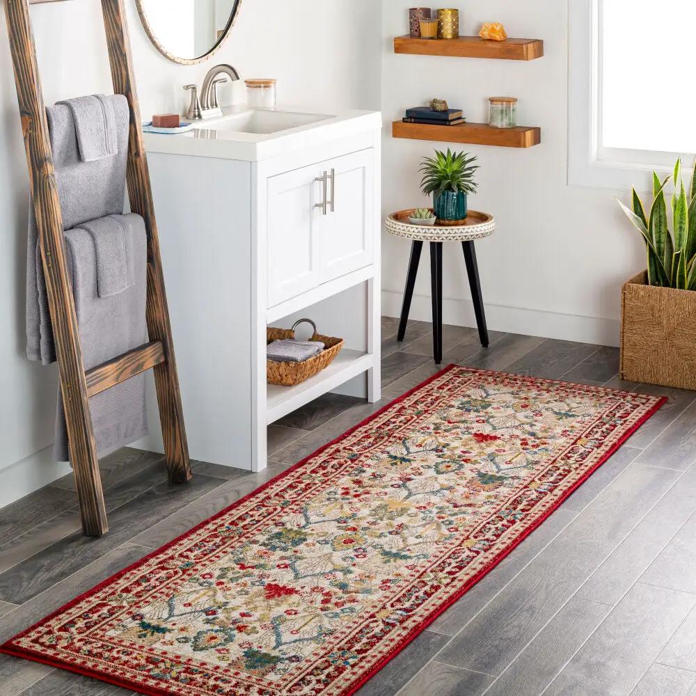 LIVABLISS Crafty CRT-2309 Red Area Rug