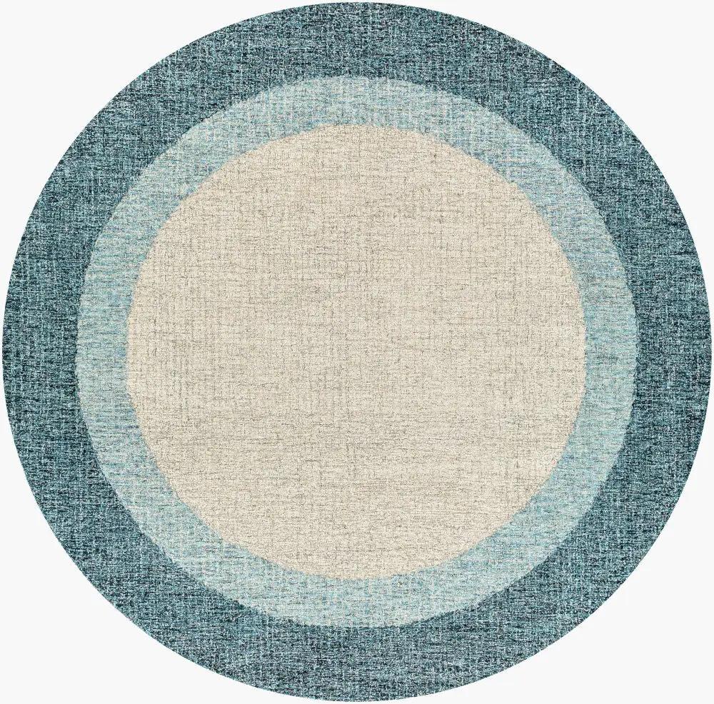 LIVABLISS Elena EAE-2303 Navy Round Area Rug