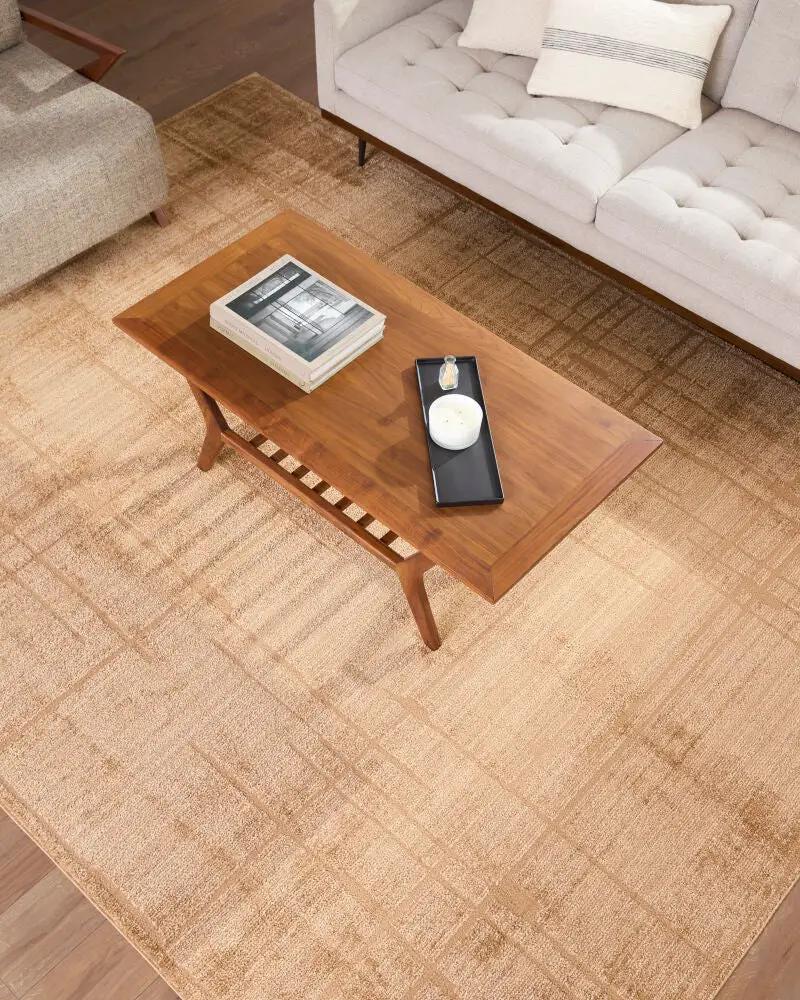 Alma EDAL-2303 Tan Area Rug by Elle Decor x LIVABLISS