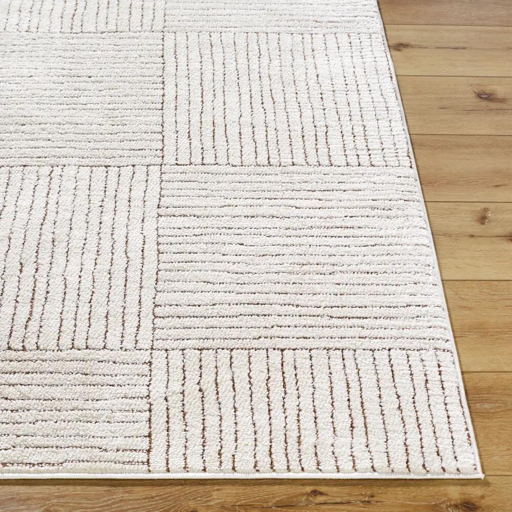 Architect GAAR-2301 Ivory / Dark Brown Area Rug by Galey Alix x LIVABLISS