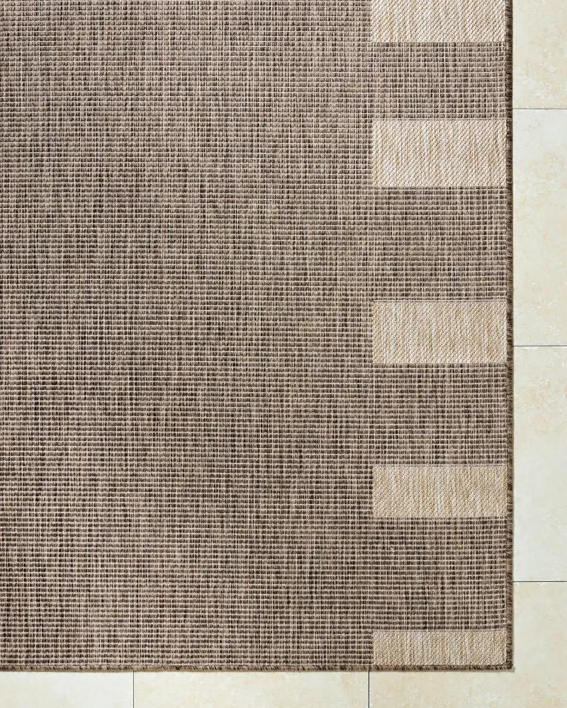 Livabliss x Galey Alix Boxwood GABO-2301 Dark-Brown Indoor and Outdoor Area Rug