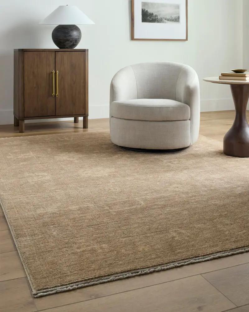 Fetscher GAHU-2302 Light-Brown Area Rug by Galey Alix x LIVABLISS