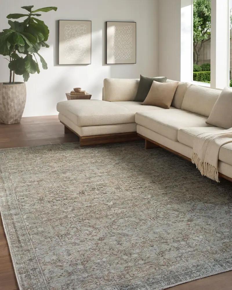 Jenni Yolo Home x LIVABLISS Amelia JYAL-2300 Blush Machine Washable Living Room Area Rug