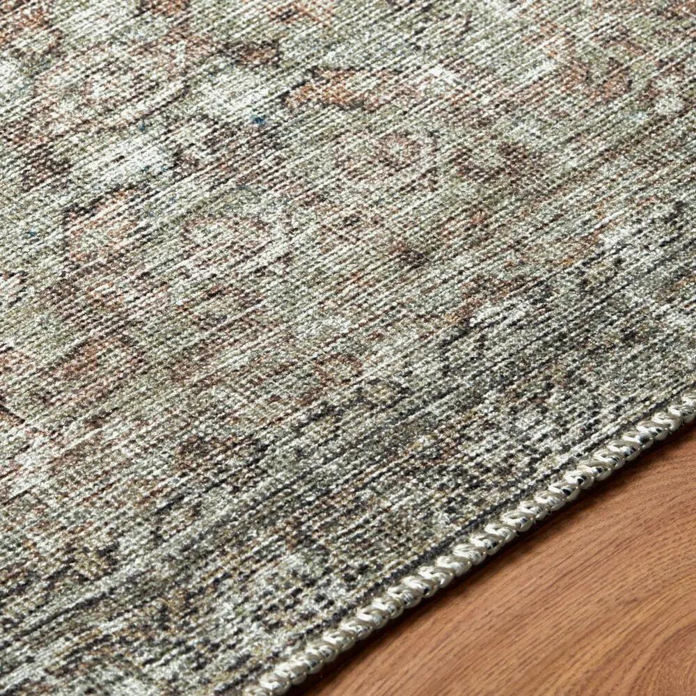 Close-up of the Amelia JYAL-2300 Blush Area Rug showing its woven chenille-polyester texture.