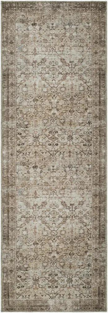 Jenni Yolo Home x LIVABLISS Amelia JYAL-2301 Ivory Machine Washable Runner Area Rug