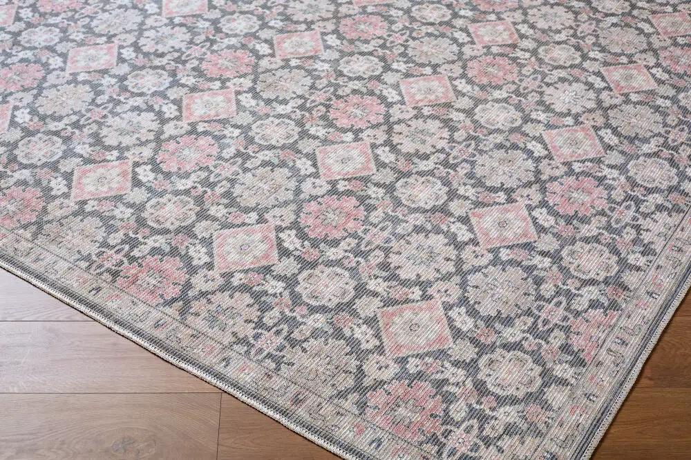 Patricia Rodi x LIVABLISS Aurora PRAR-2300 Slate Gray Jute-Polyester Machine-Woven Area Rug