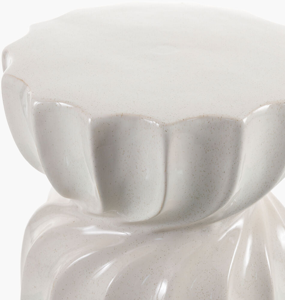 Alexia AAX-002 Cream Garden Stool