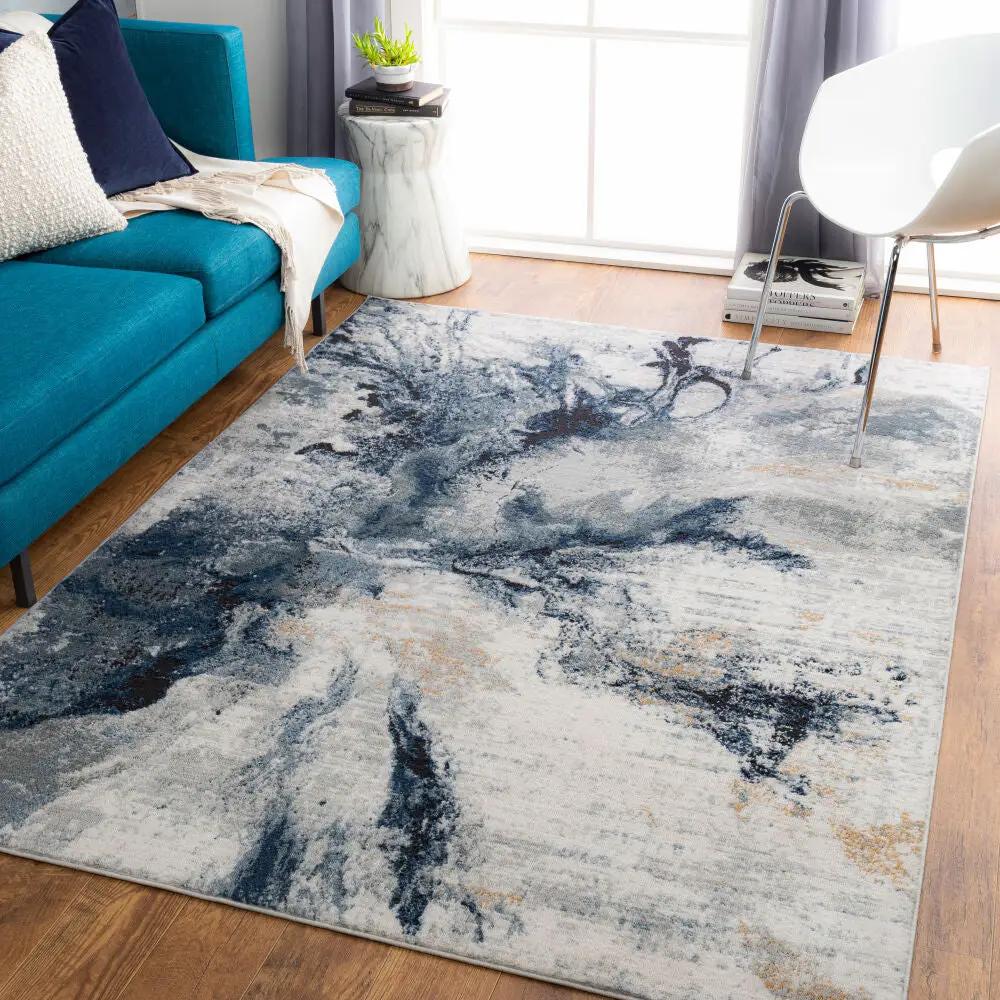 LIVABLISS Jolie JLO-2320 Dark-Blue Area Rug