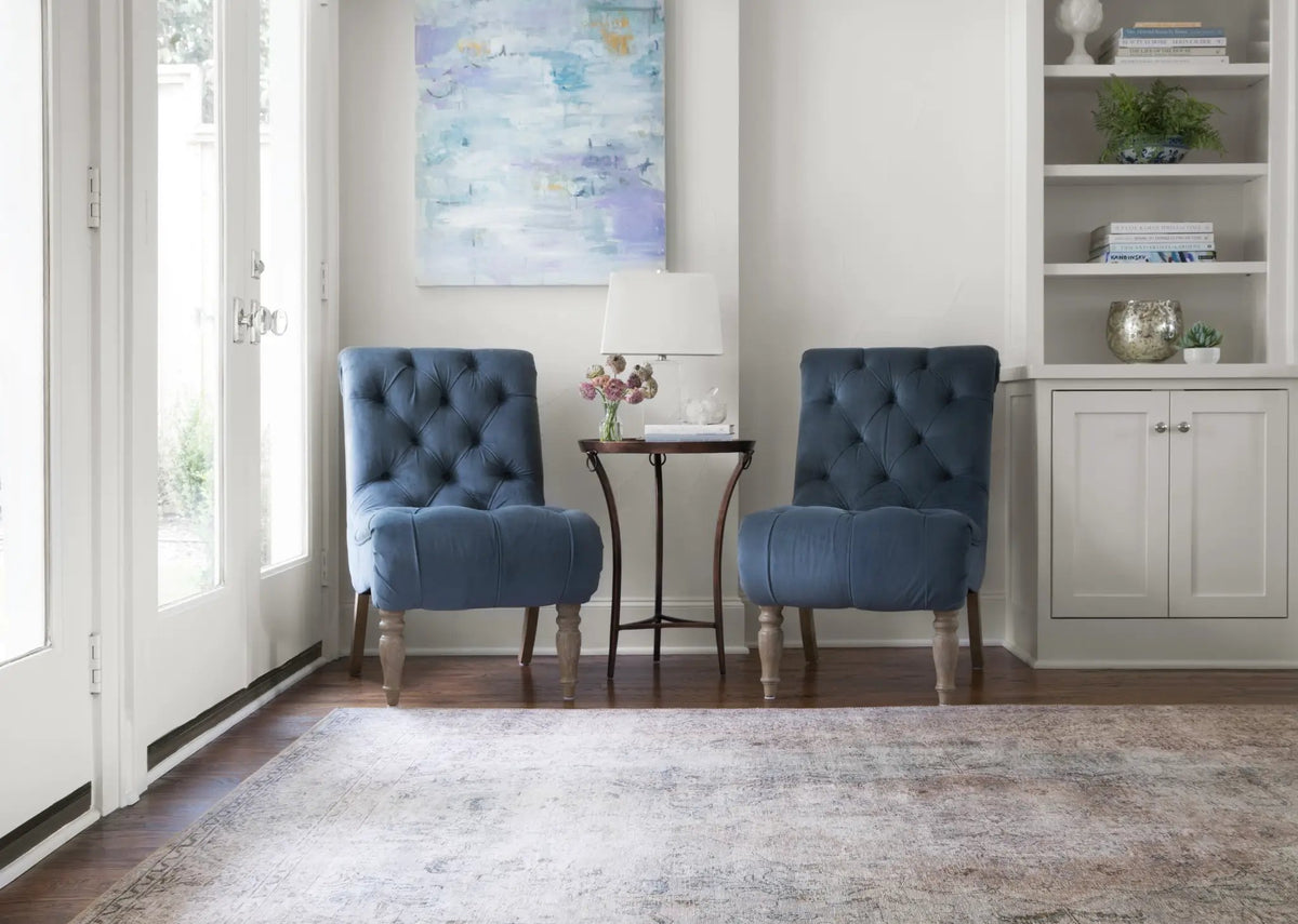 Loren LQ-04 Silver / Slate Area Rug by Loloi