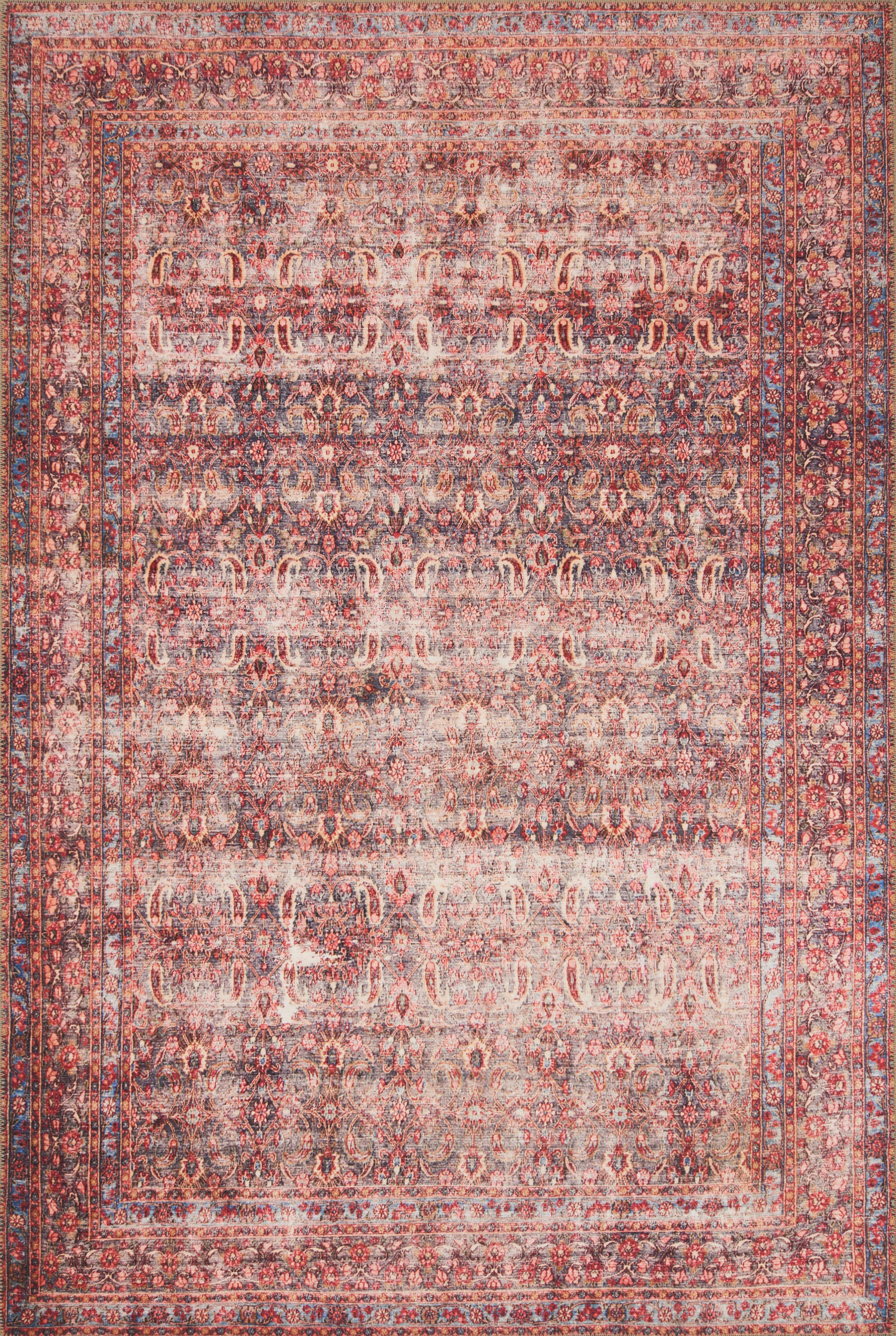 Loloi Loren LQ-05 Eggplant / Crimson Area Rug