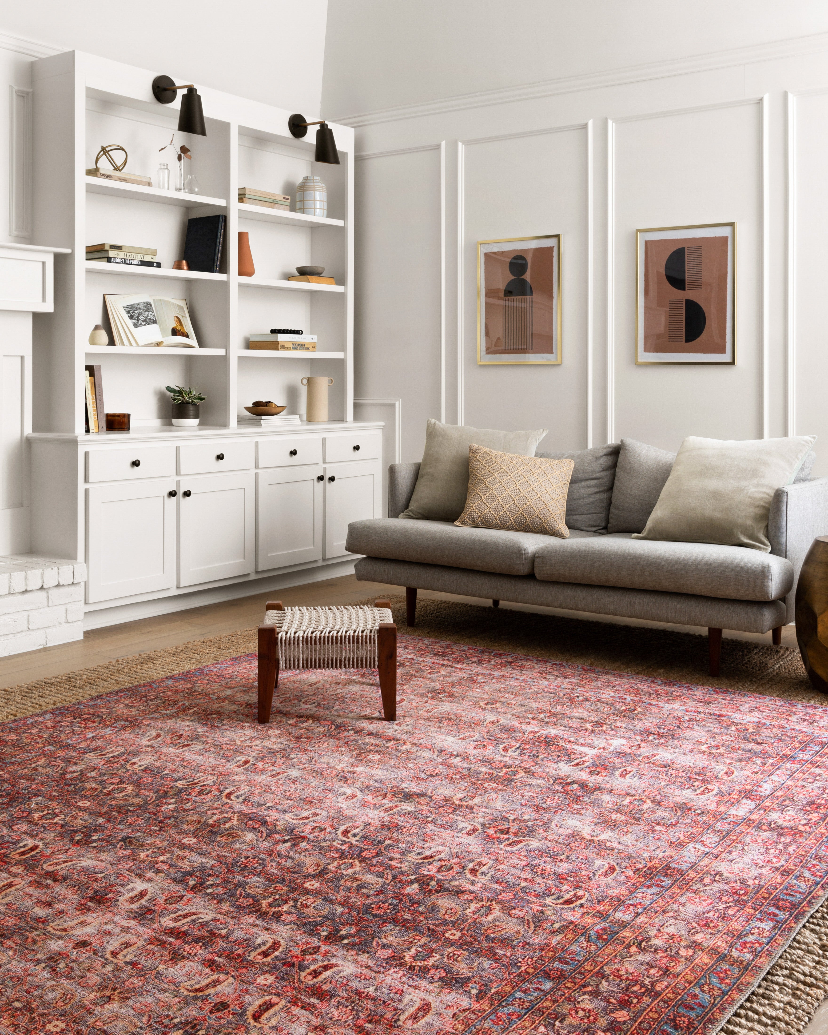 Loloi Loren LQ-05 Eggplant / Crimson Area Rug