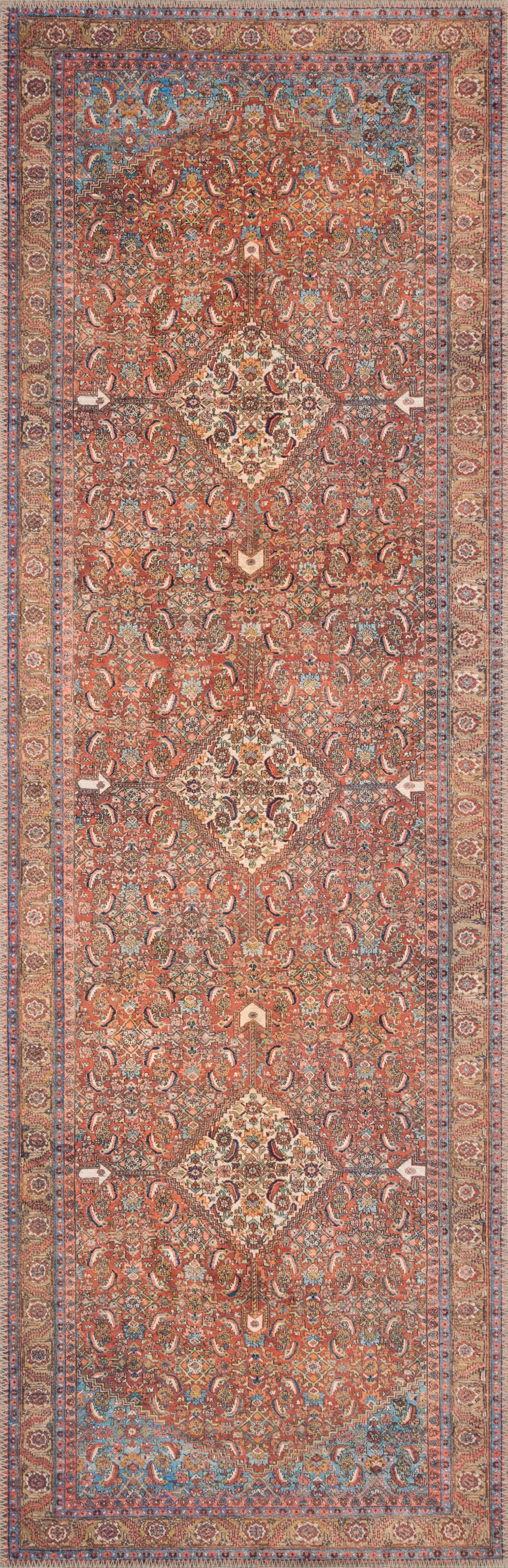 Loren LQ-06 Red / Multi Area Rug by Loloi
