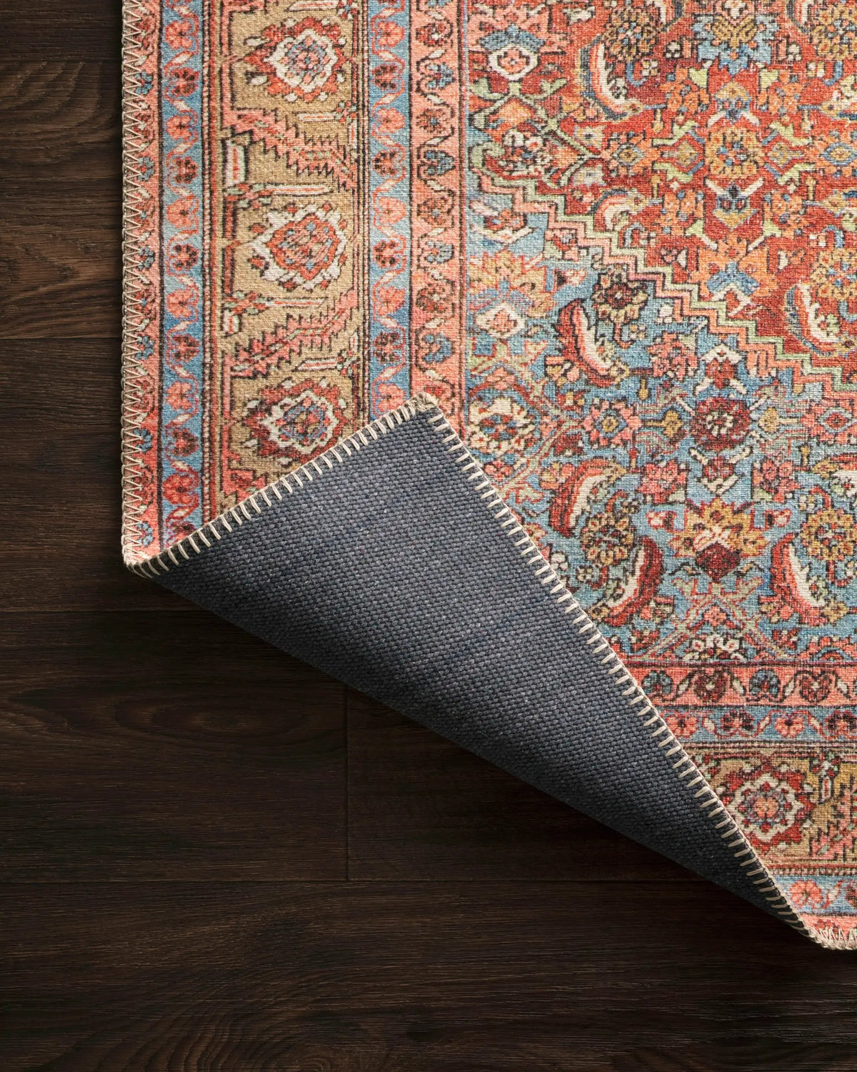 Loren LQ-06 Red / Multi Area Rug by Loloi