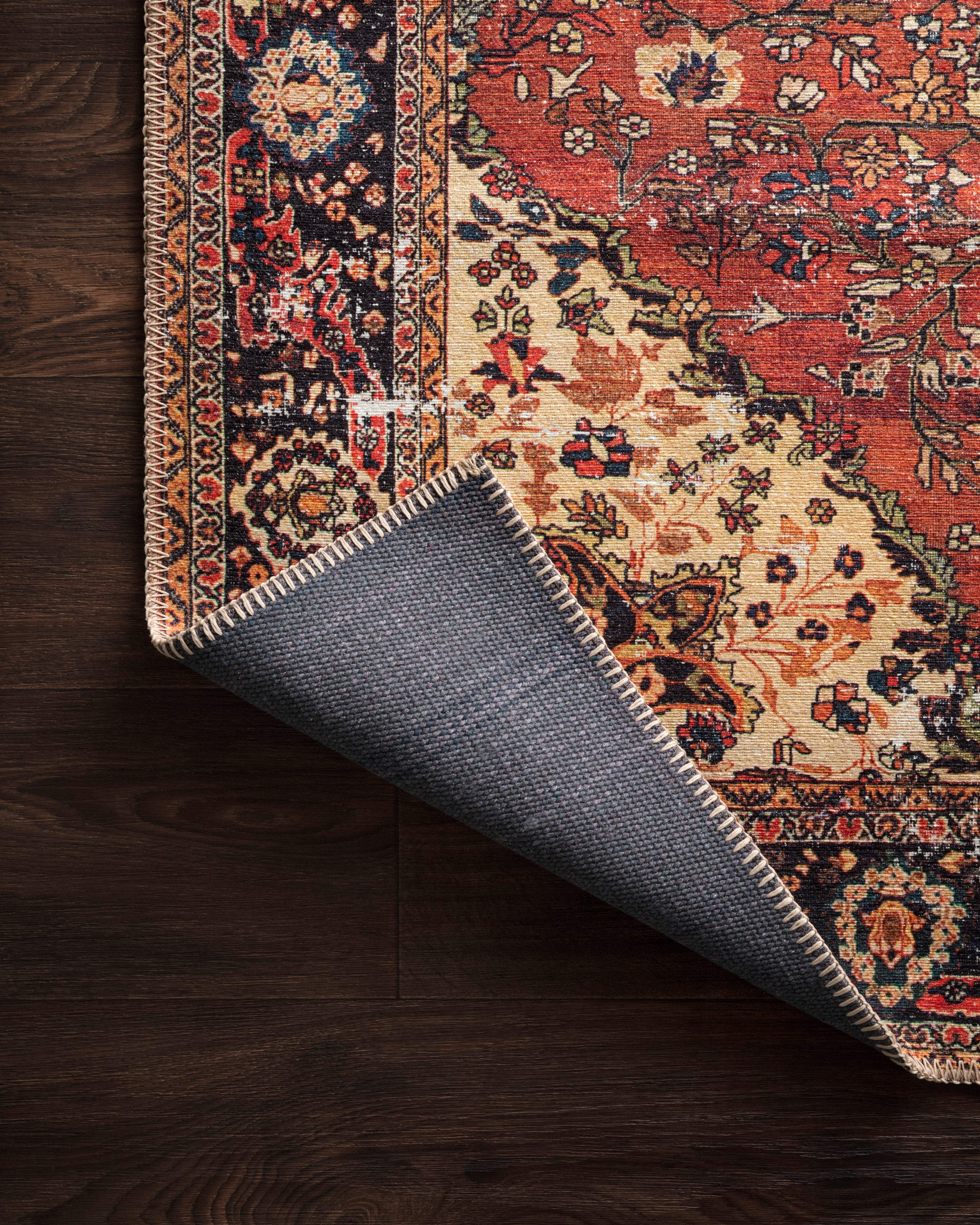 Loloi Loren LQ-07 Red / Navy Area Rug