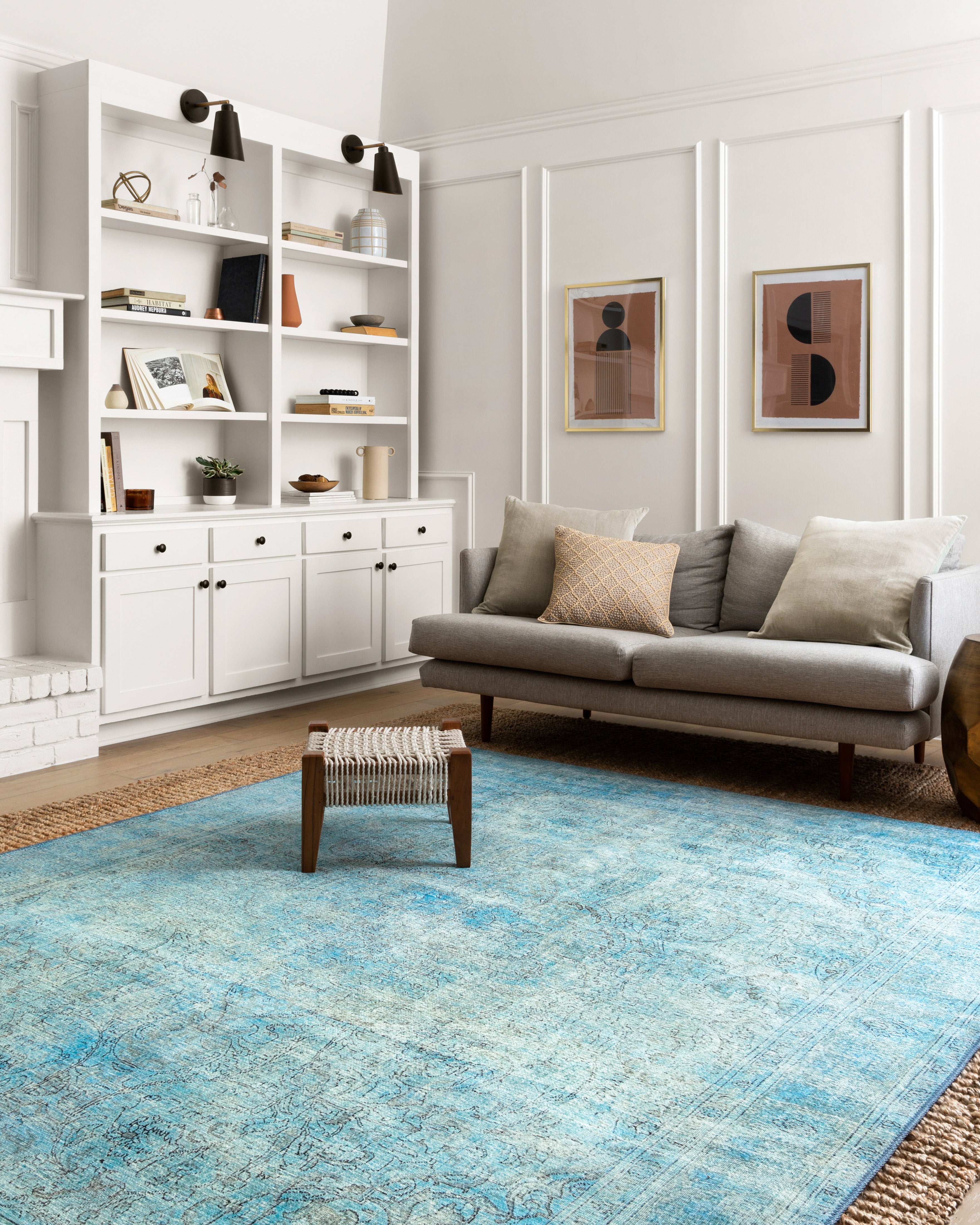 Loloi Loren LQ-08 Aqua Area Rug