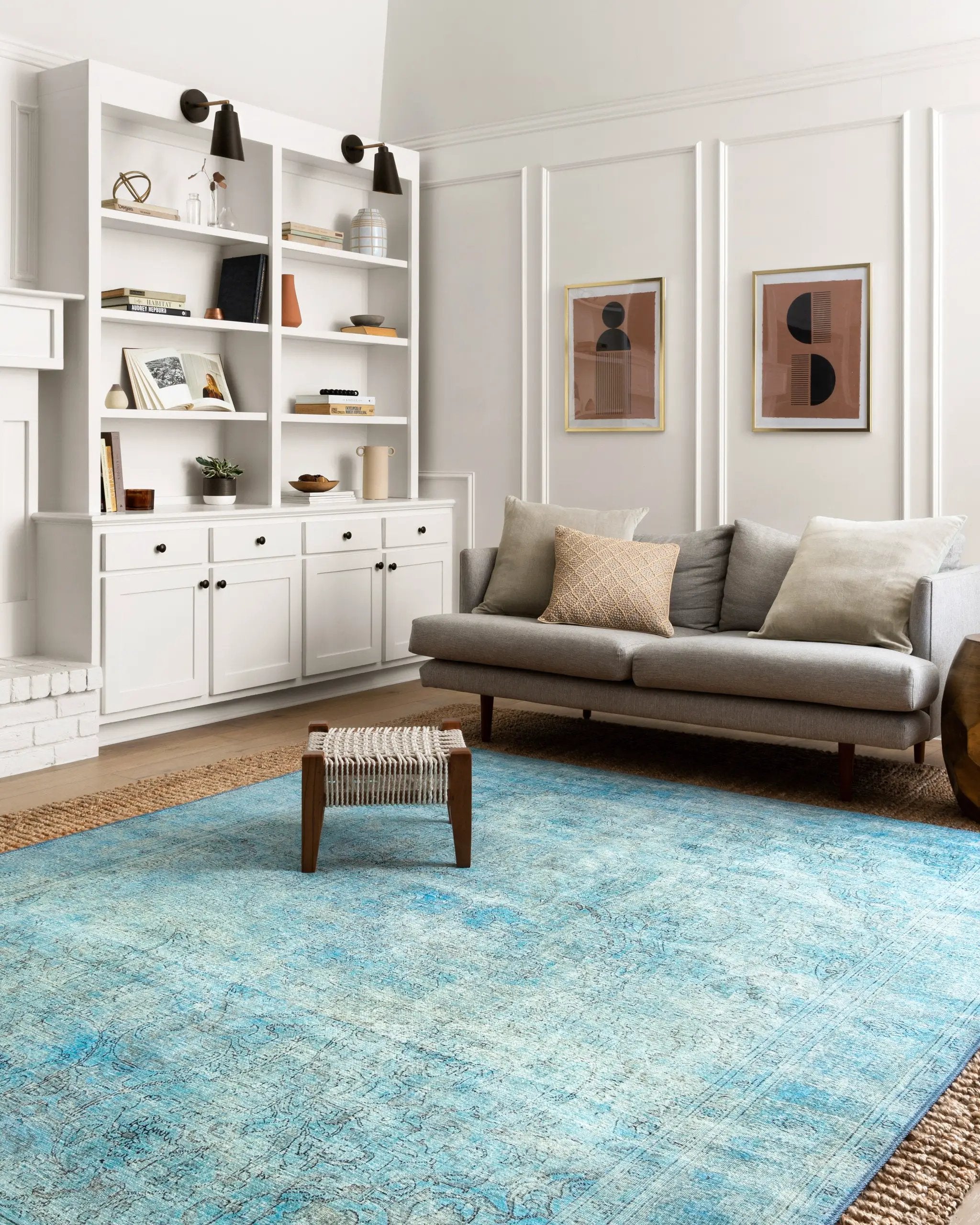 Loren LQ-08 Aqua Area Rug by Loloi