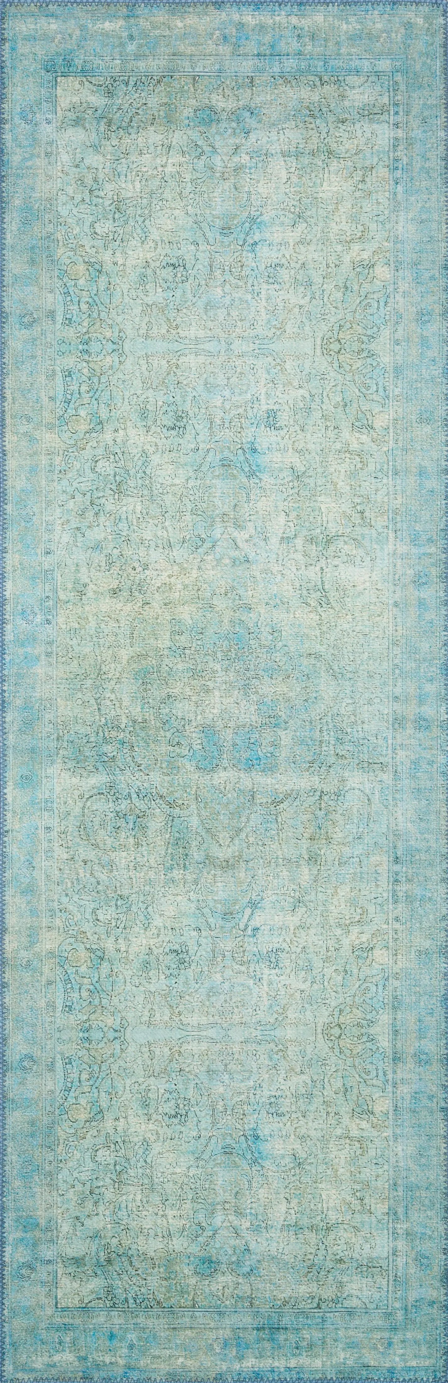 Loren LQ-08 Aqua Area Rug by Loloi