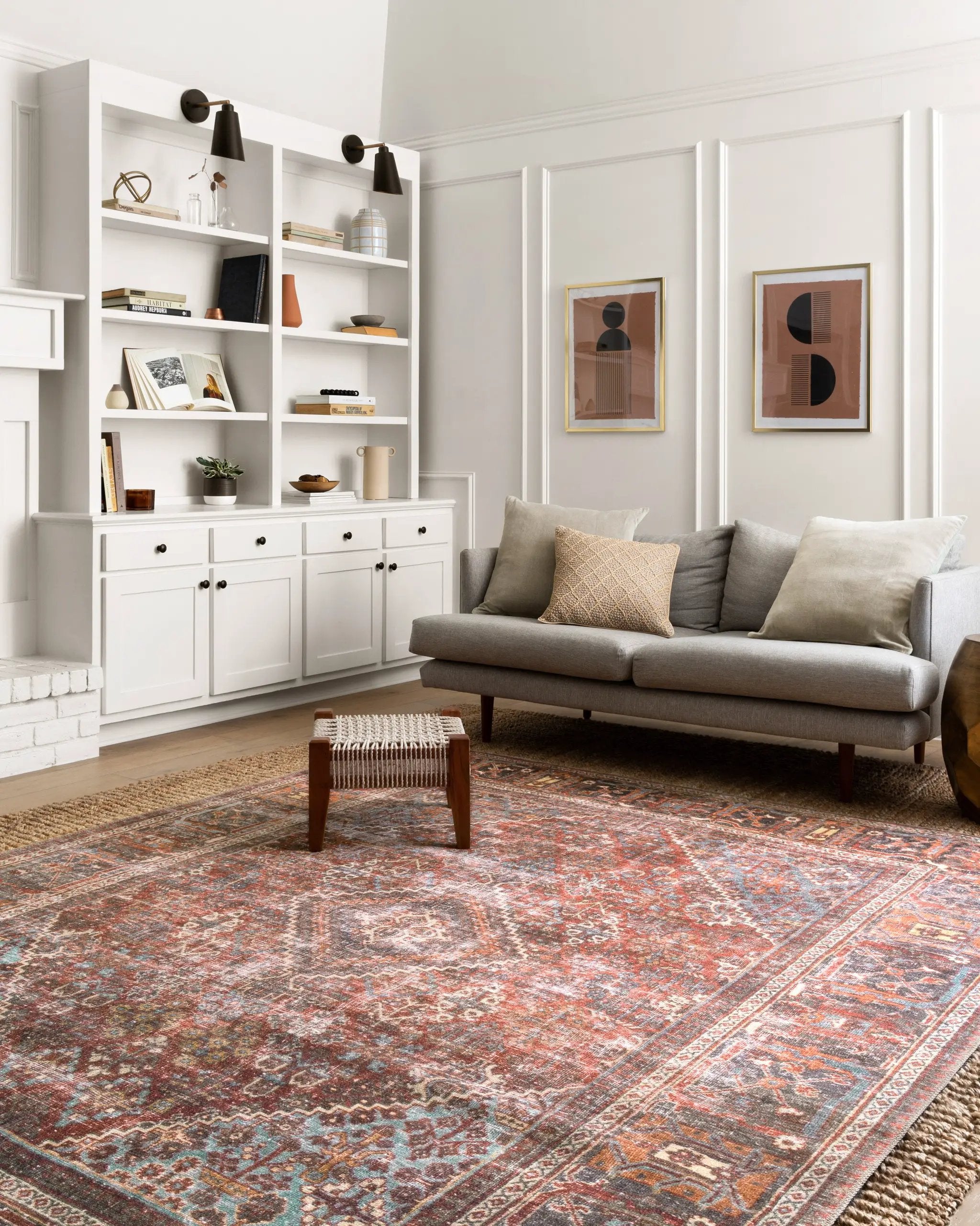 Loren LQ-13 Brick / Midnight Area Rug by Loloi
