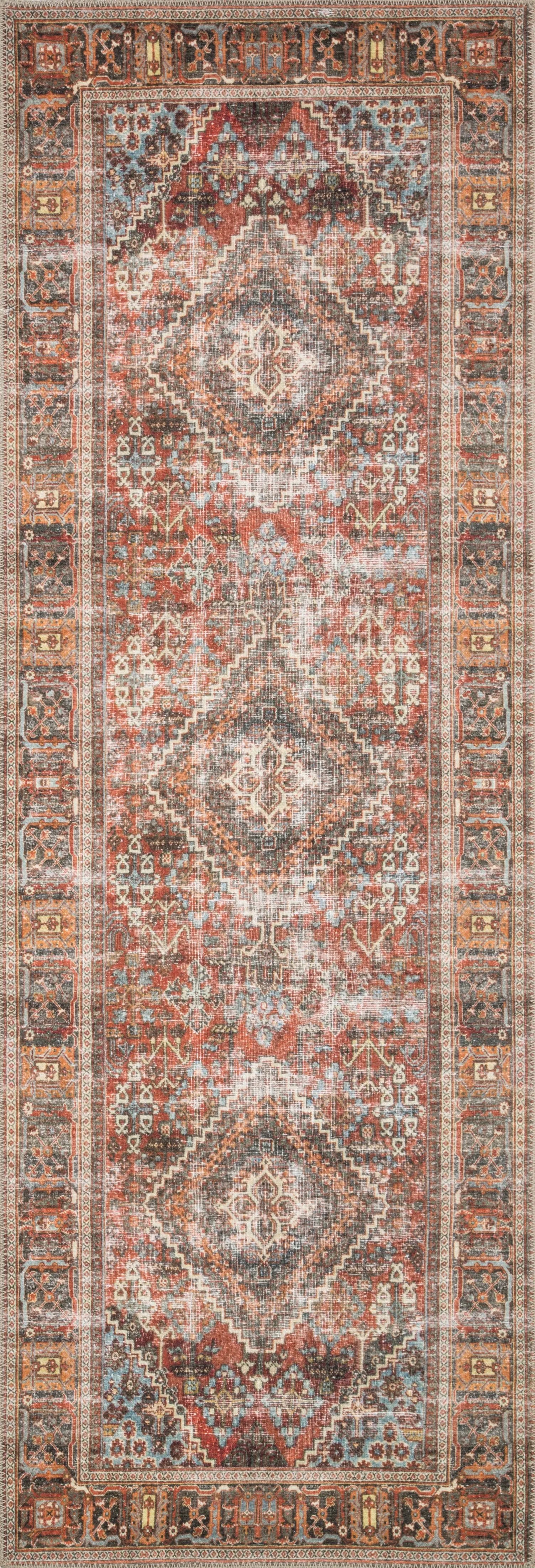 Loren LQ-13 Brick / Midnight Area Rug by Loloi