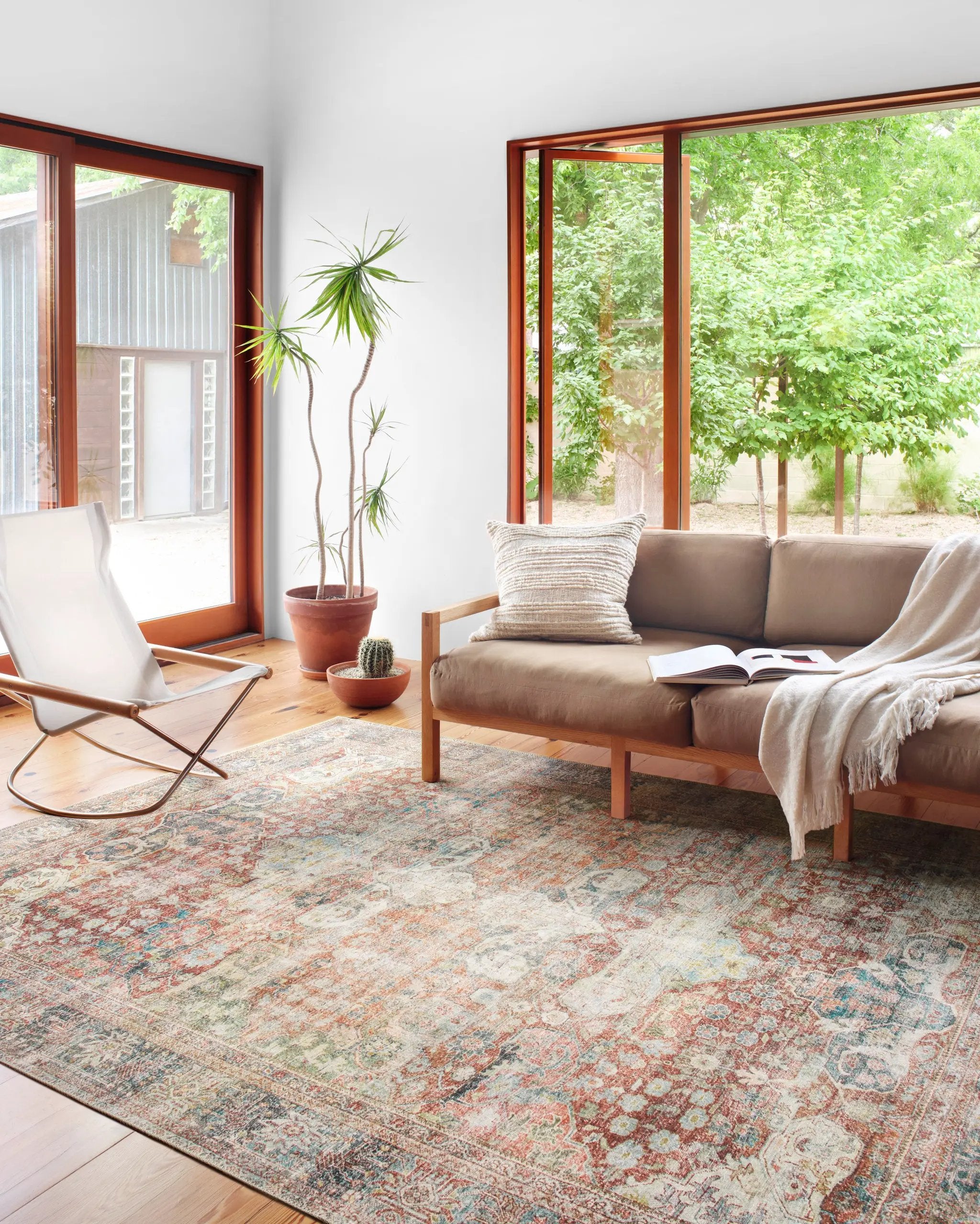 Loren LQ-14 Brick / Multi Area Rug by Loloi