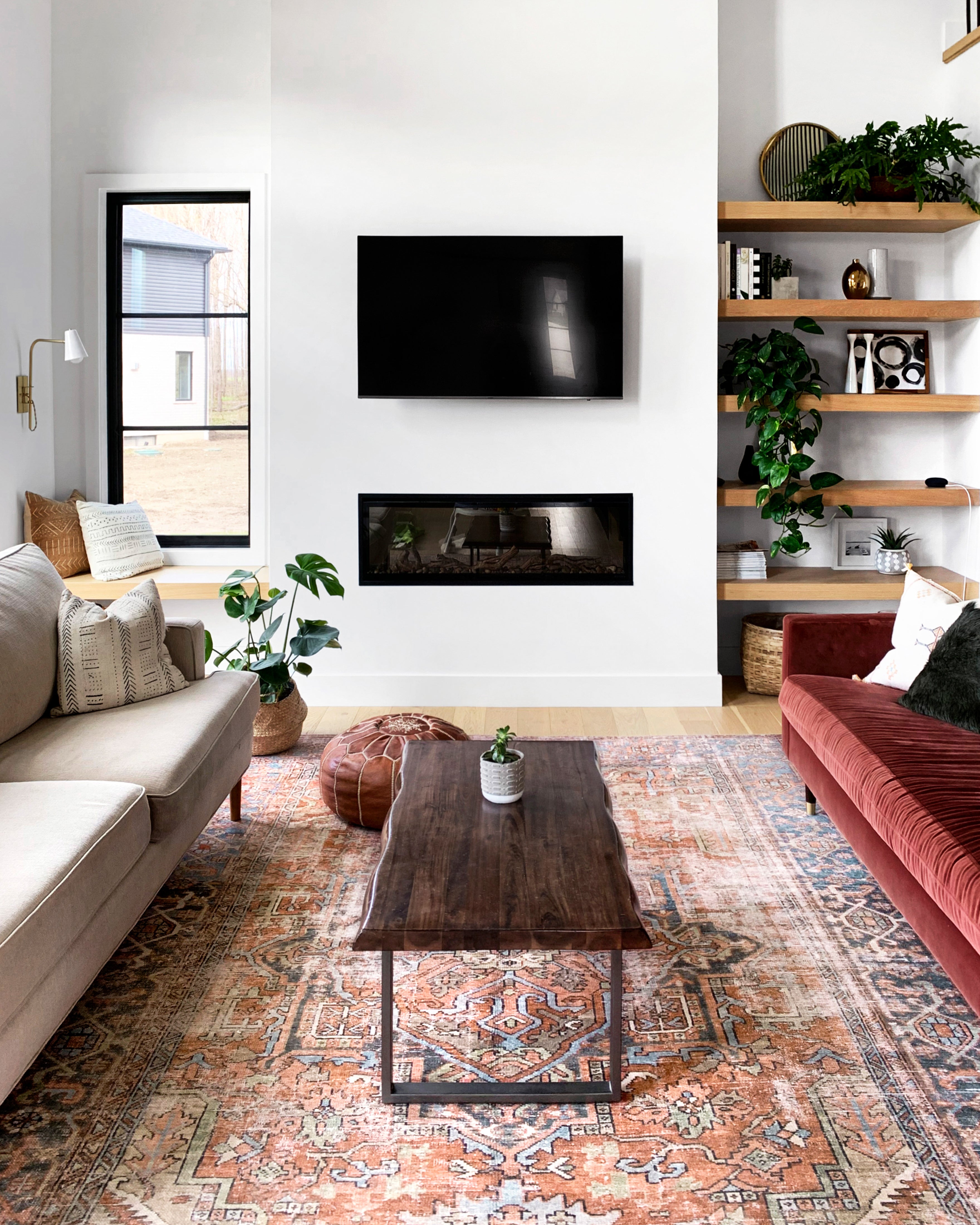 Loloi Loren LQ-15 Terracotta / Sky Area Rug