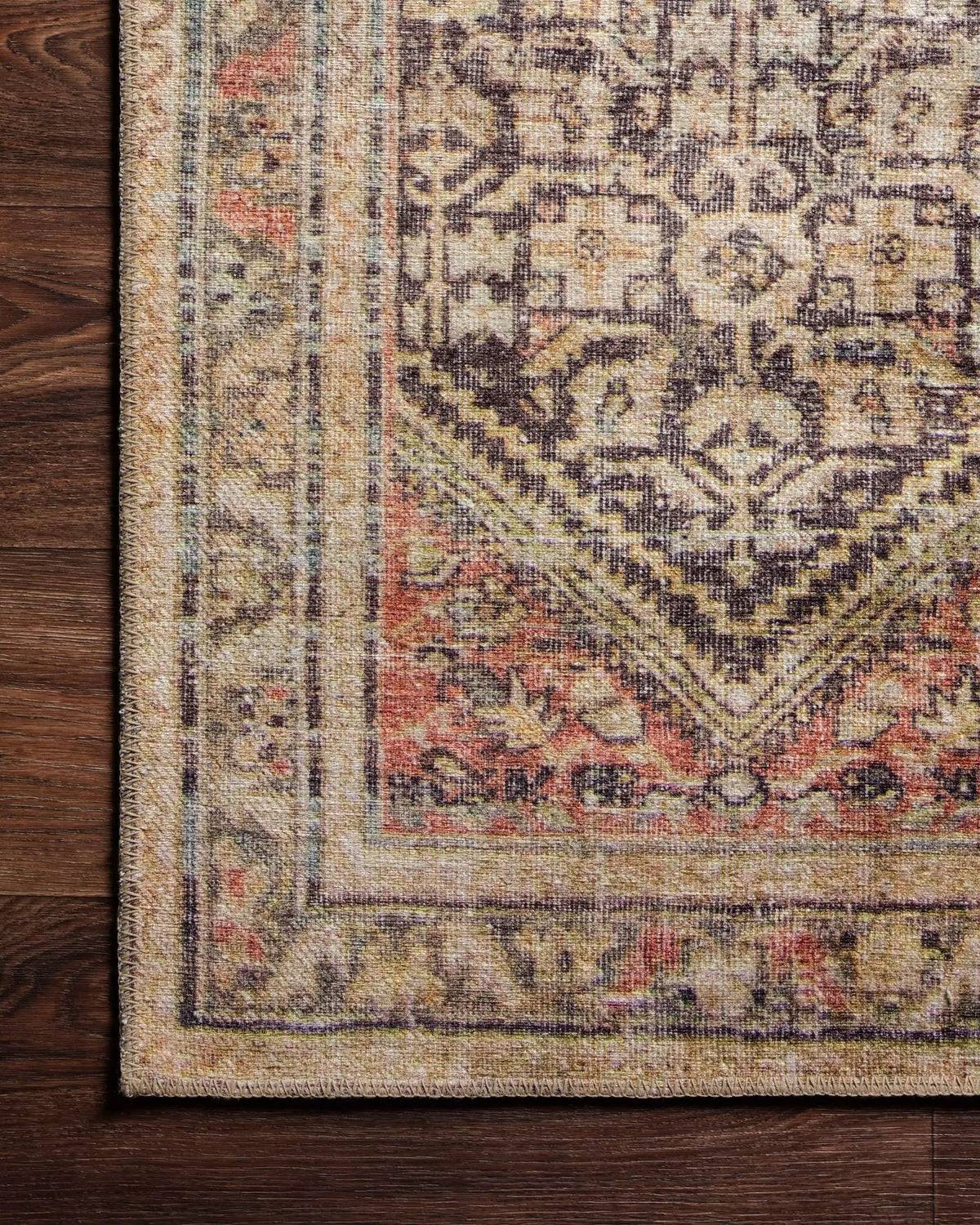 Loren LQ-17 Charcoal / Multi Area Rug by Loloi
