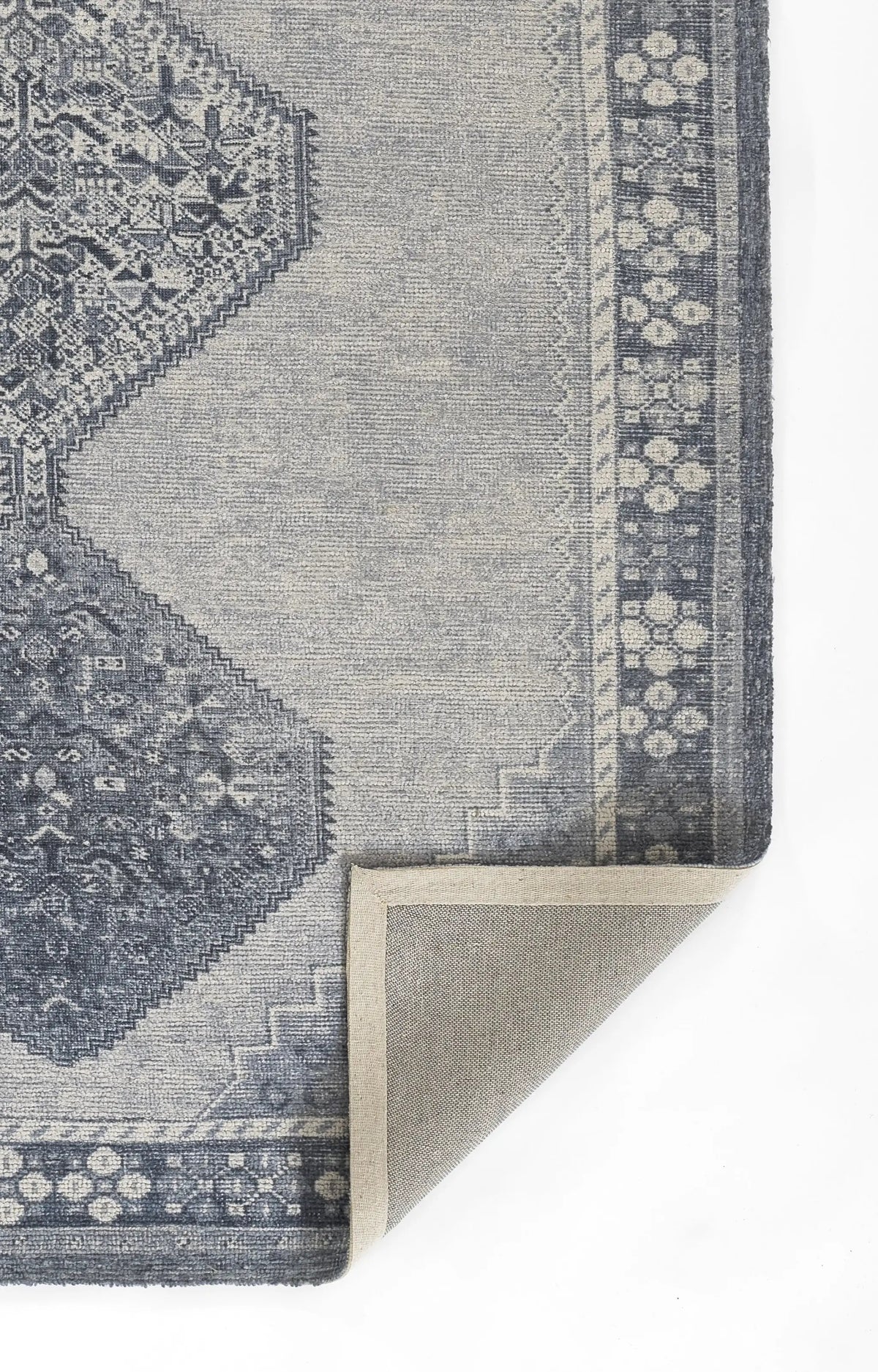Luna LNA-1 Blue Area Rug by Momeni