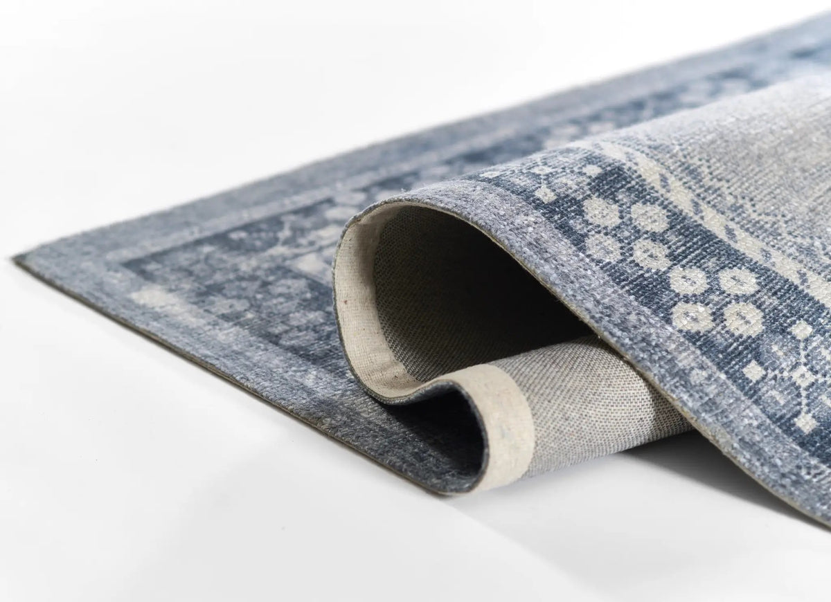 Luna LNA-1 Blue Area Rug by Momeni