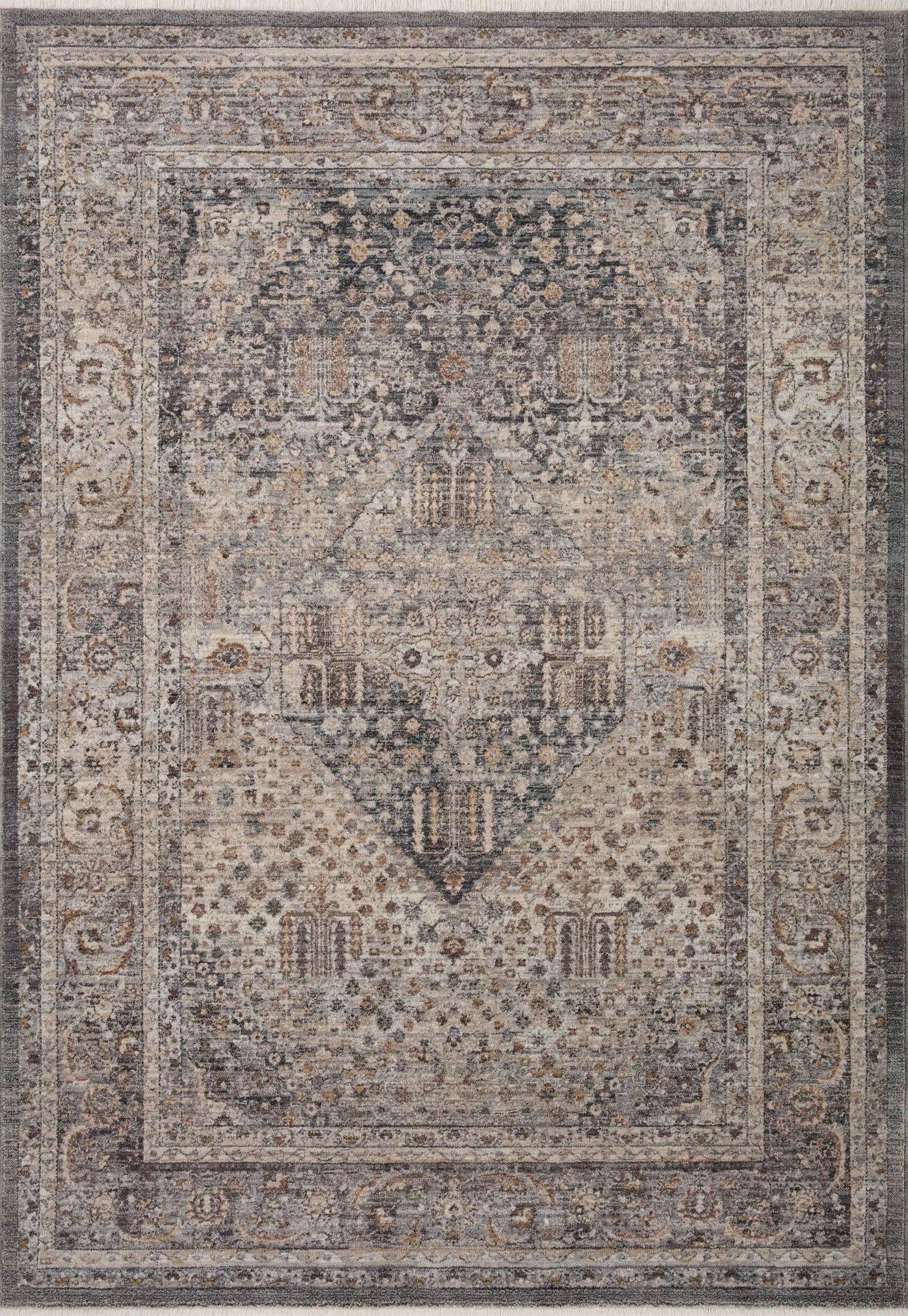 Lyra LYR-02 Denim / Pebble Area Rug by Loloi
