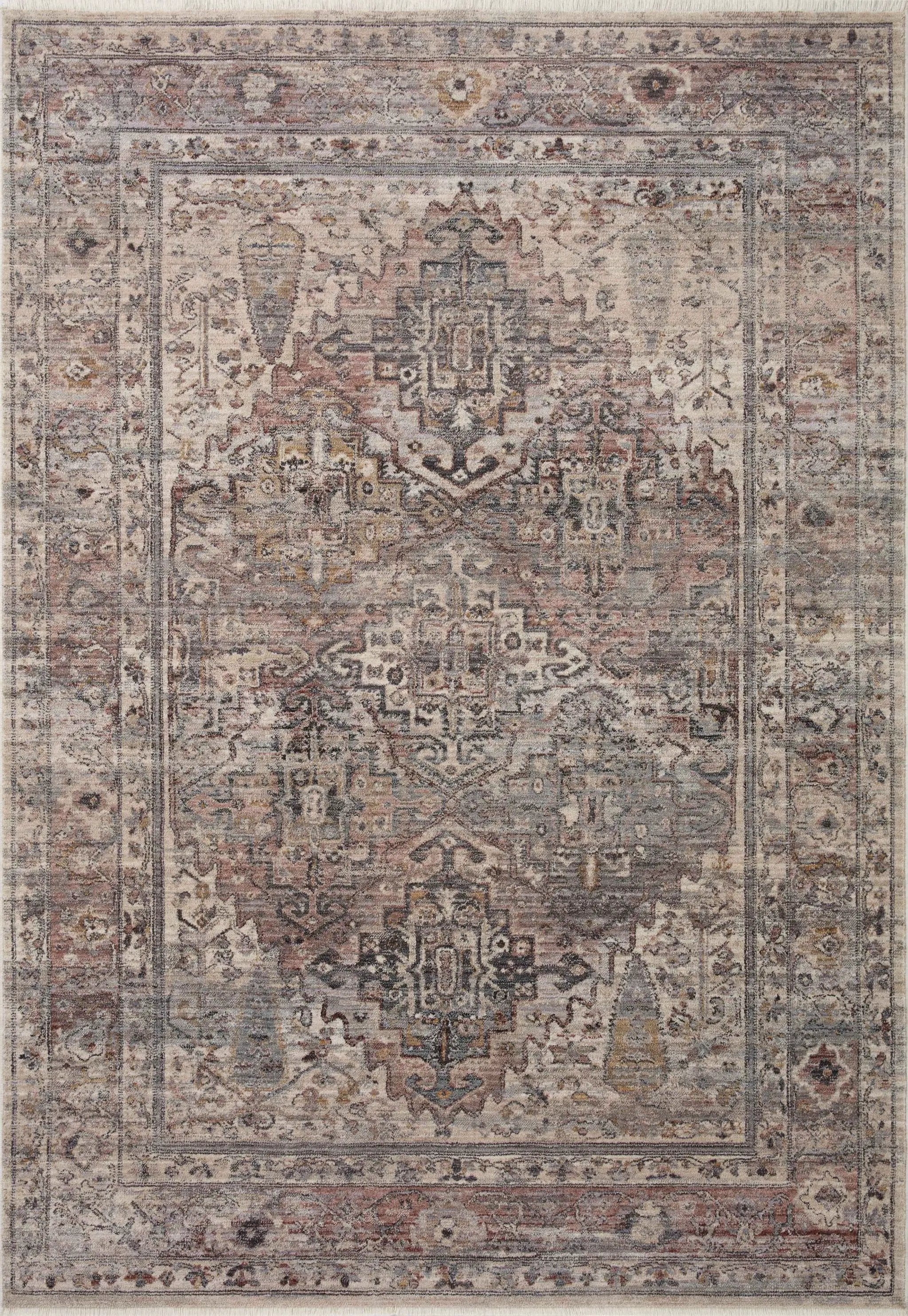Lyra LYR-05 Sunset / Silver Area Rug by Loloi