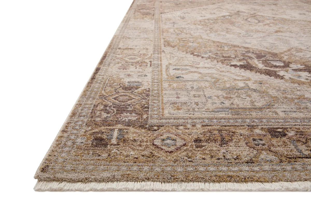Lyra LYR-07 Natural / Mocha Area Rug by Loloi