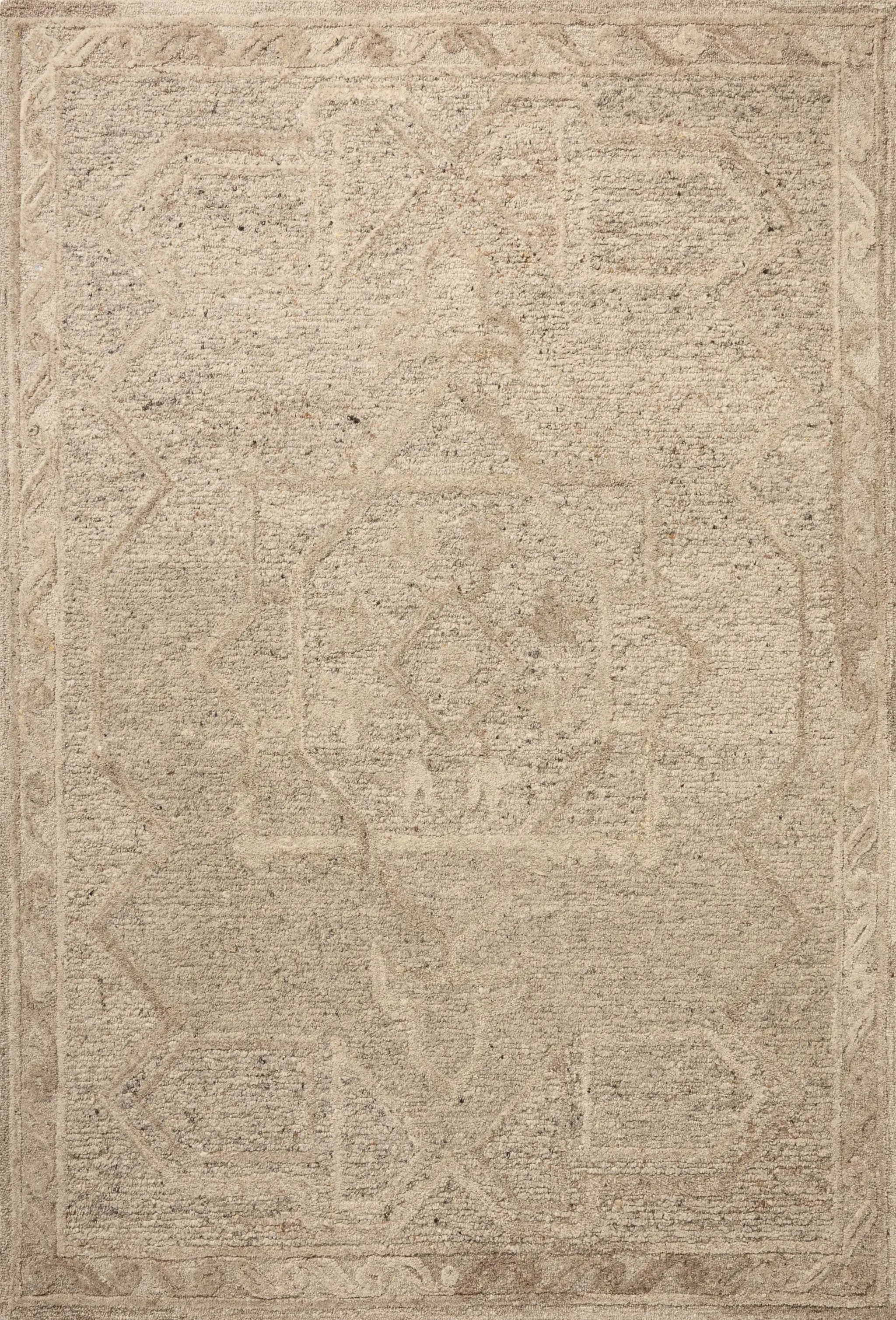 Mabel MBL-01 Stone / Sand Area Rug by Loloi