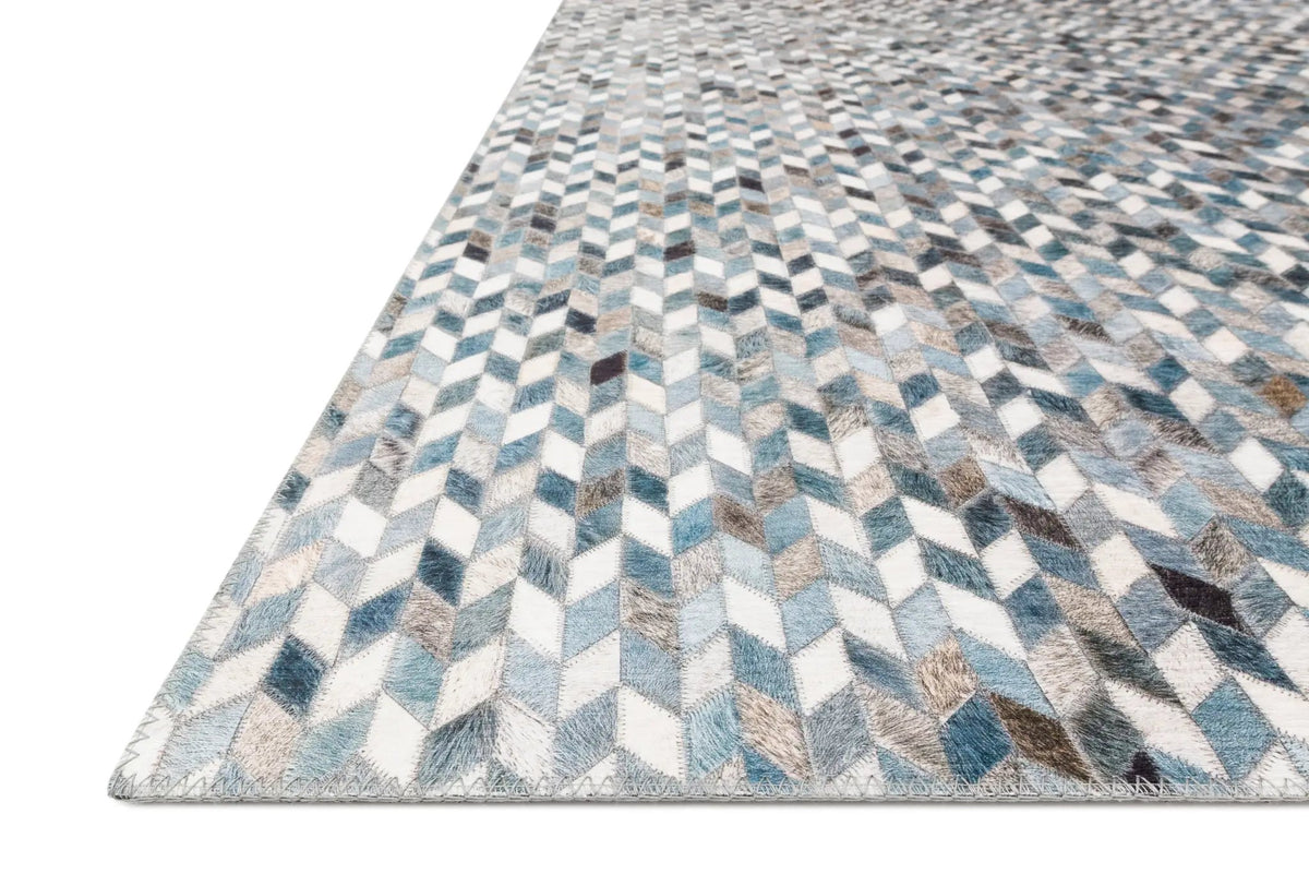Maddox MAD-08 Ocean / Grey Area Rug by Loloi