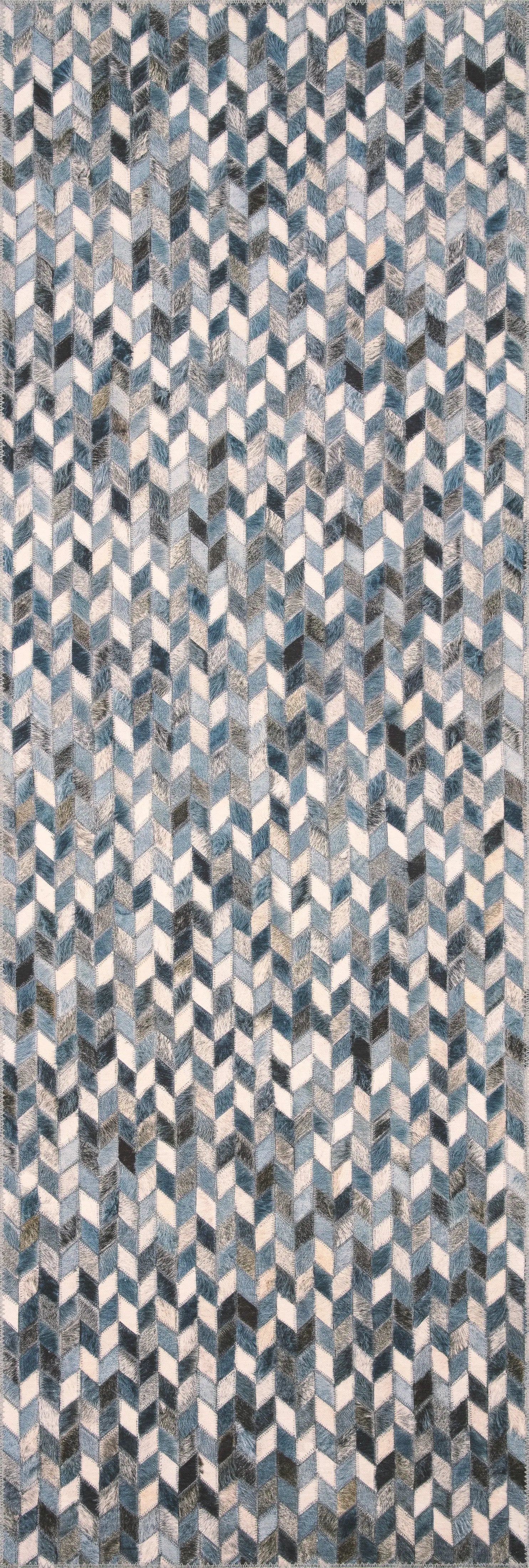 Maddox MAD-08 Ocean / Grey Area Rug by Loloi