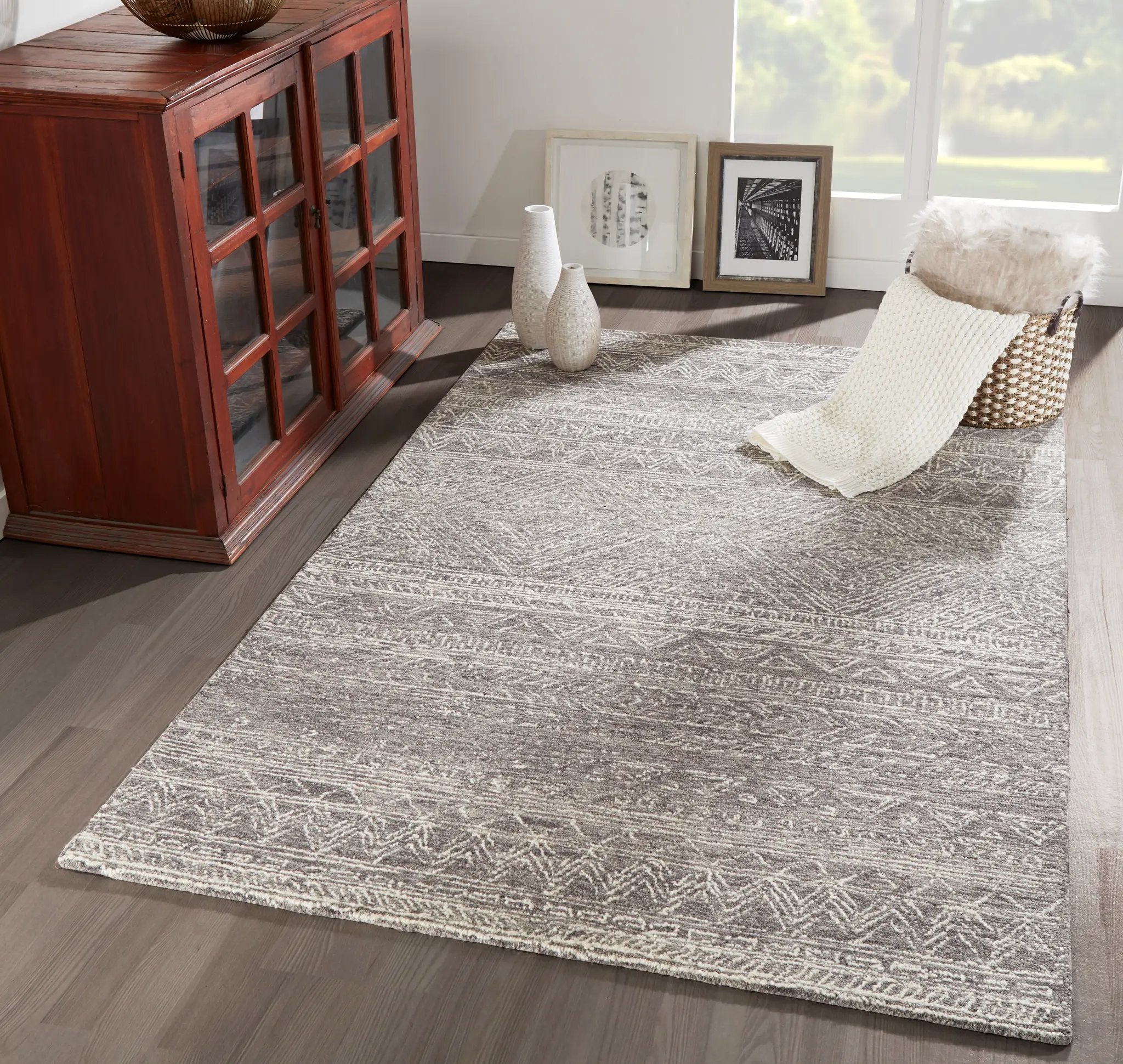 Mallorca MRC-1 Gray Area Rug by Momeni