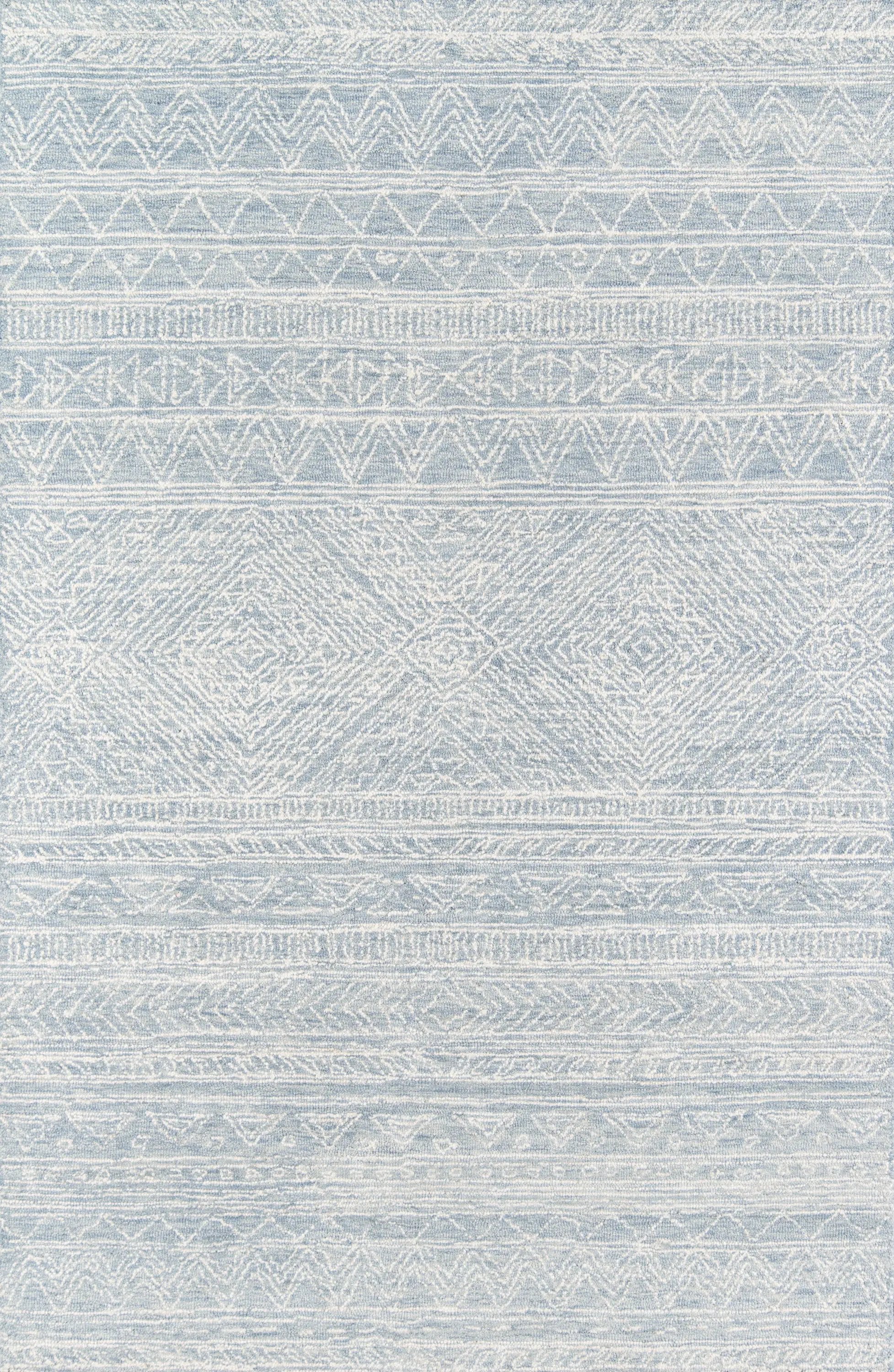 Mallorca MRC-1 Light-Blue Area Rug by Momeni