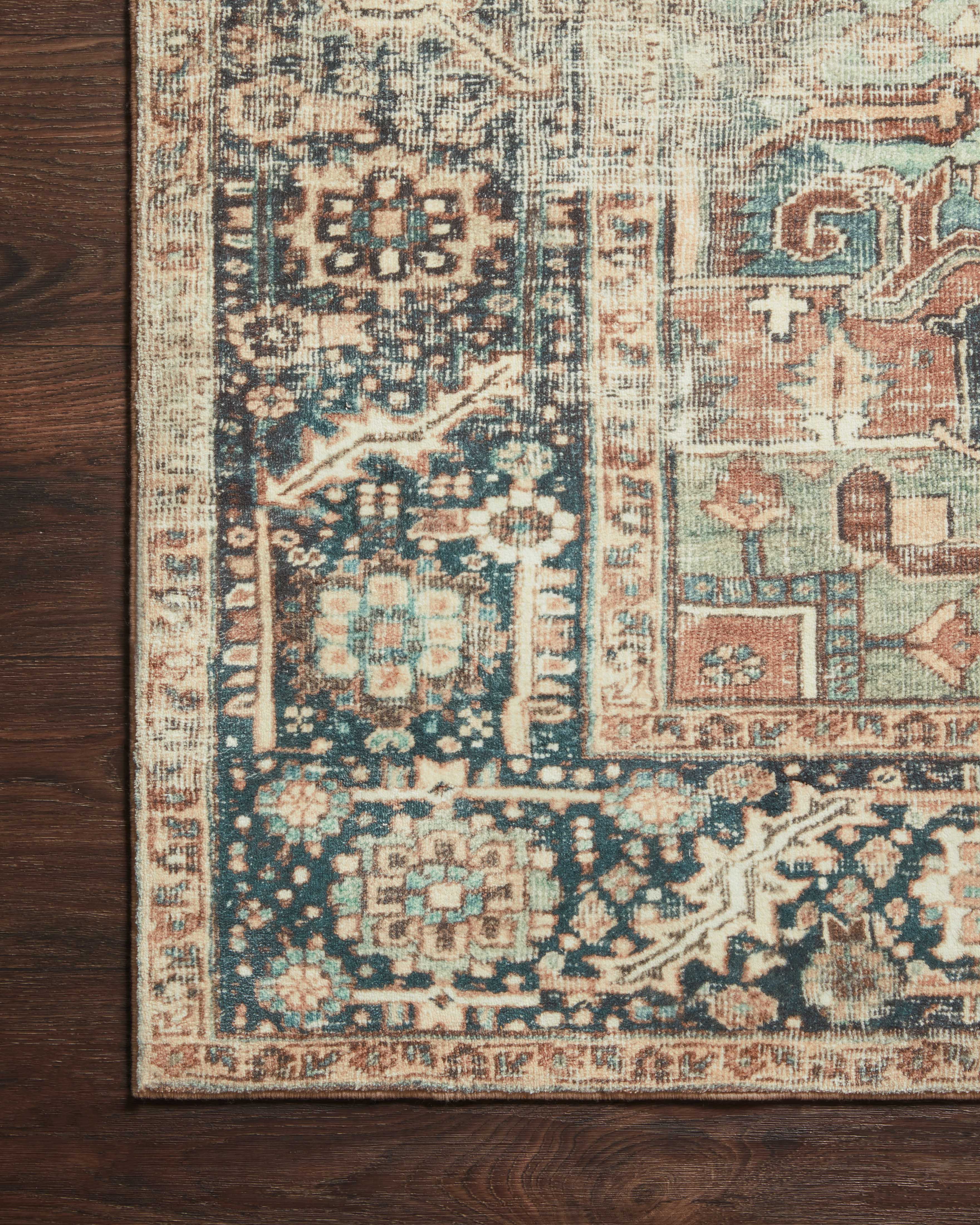 Loloi Margot MAT-02 Terracotta / Lagoon Area Rug