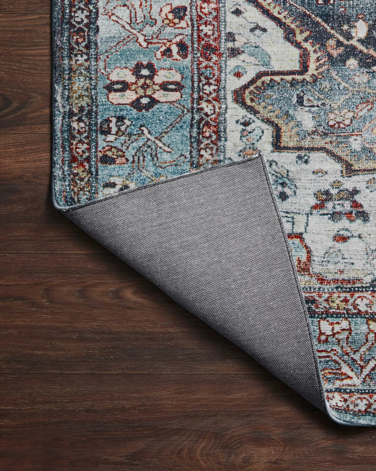 Margot MAT-05 Ocean / Brick Area Rug by Loloi