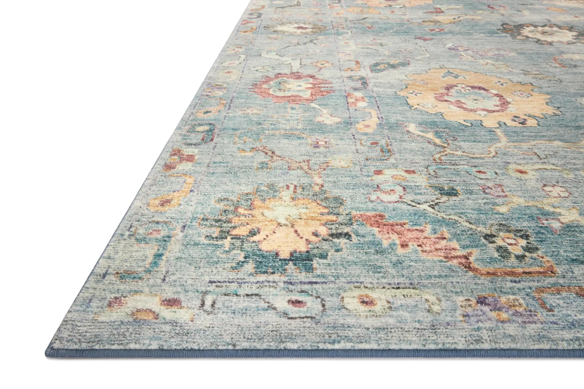 Margot MAT-06 Denim / Multi Area Rug by Loloi
