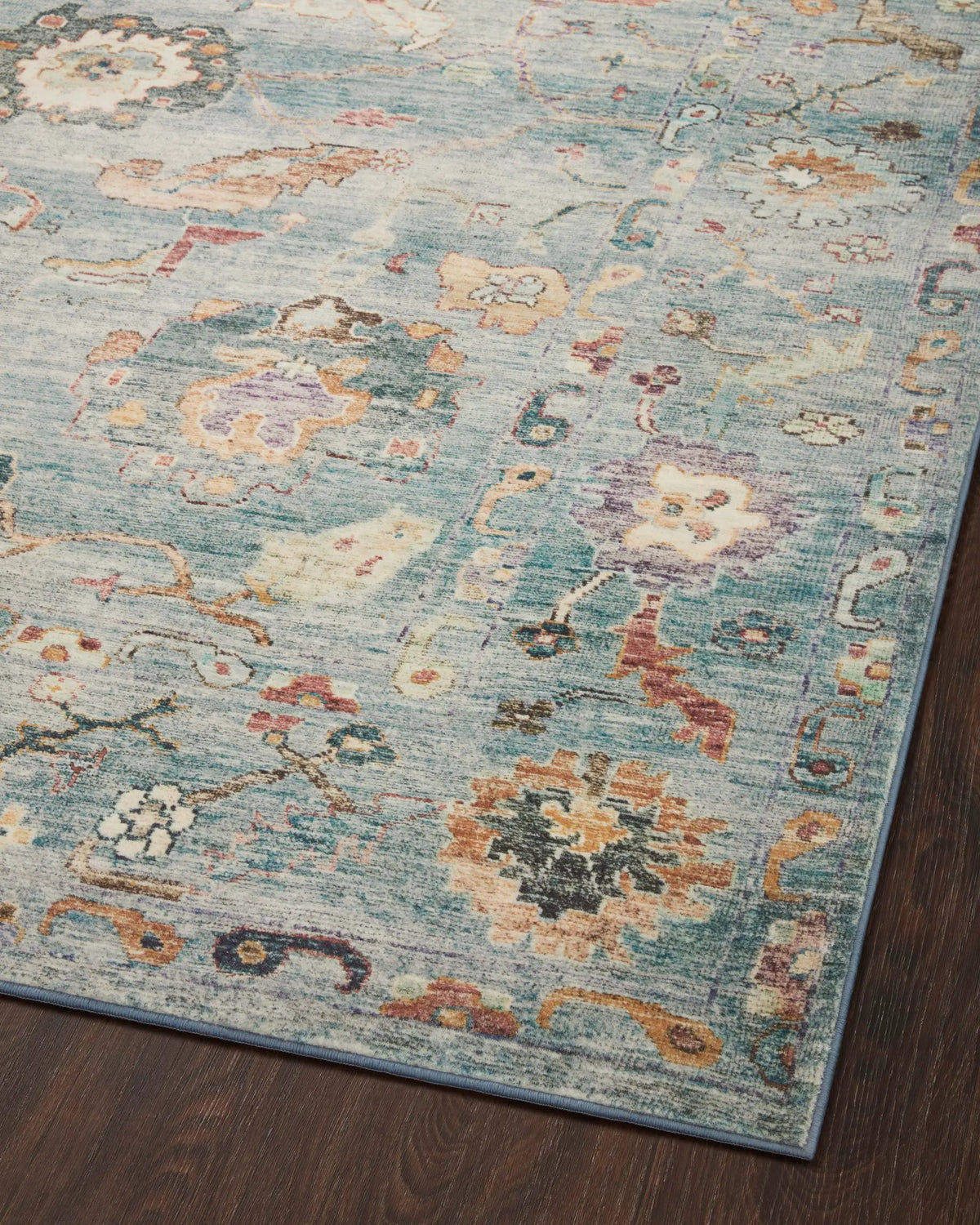 Margot MAT-06 Denim / Multi Area Rug by Loloi