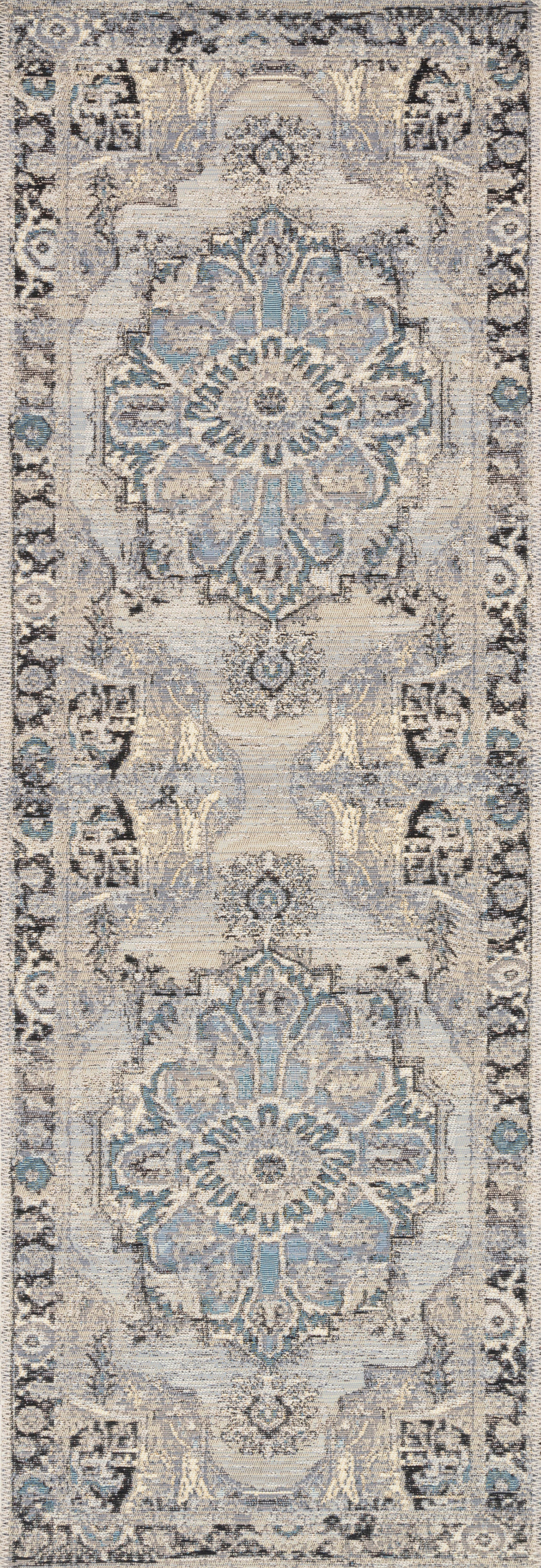 Loloi Mika MIK-01 Grey / Blue Area Rug