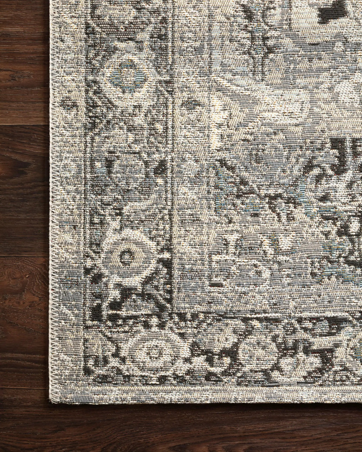 Mika MIK-01 Grey / Blue Area Rug by Loloi