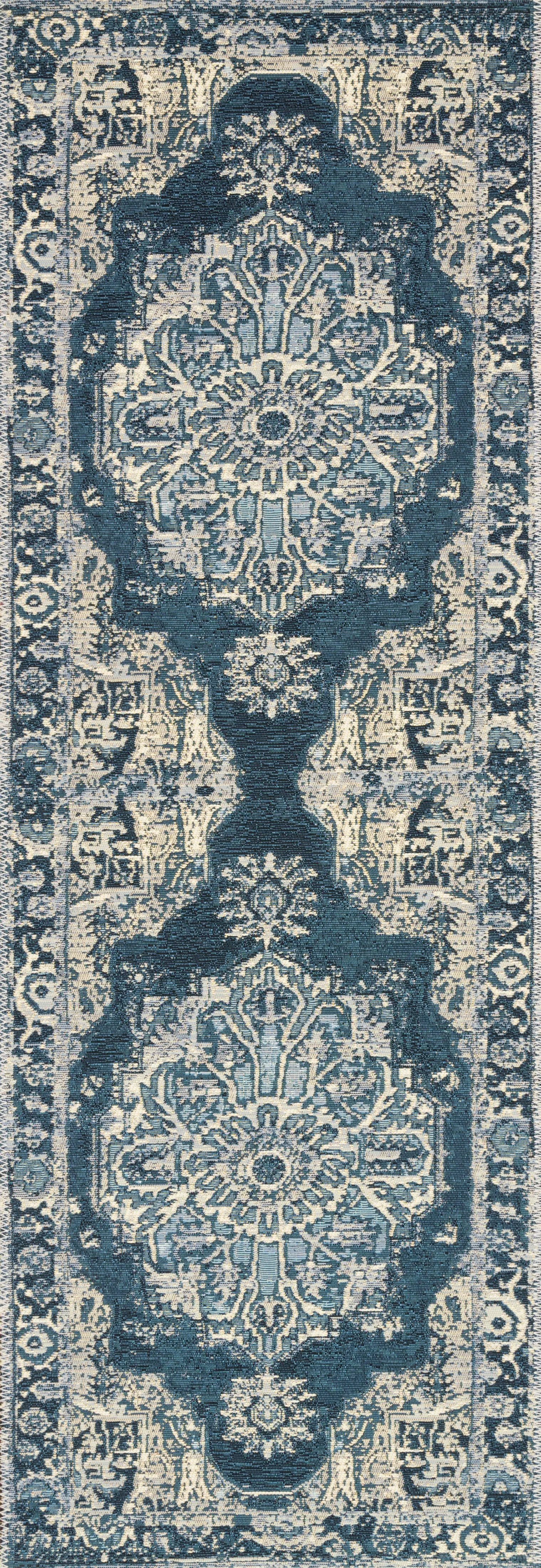 Mika MIK-01 Dk Blue / Dk Blue Area Rug by Loloi