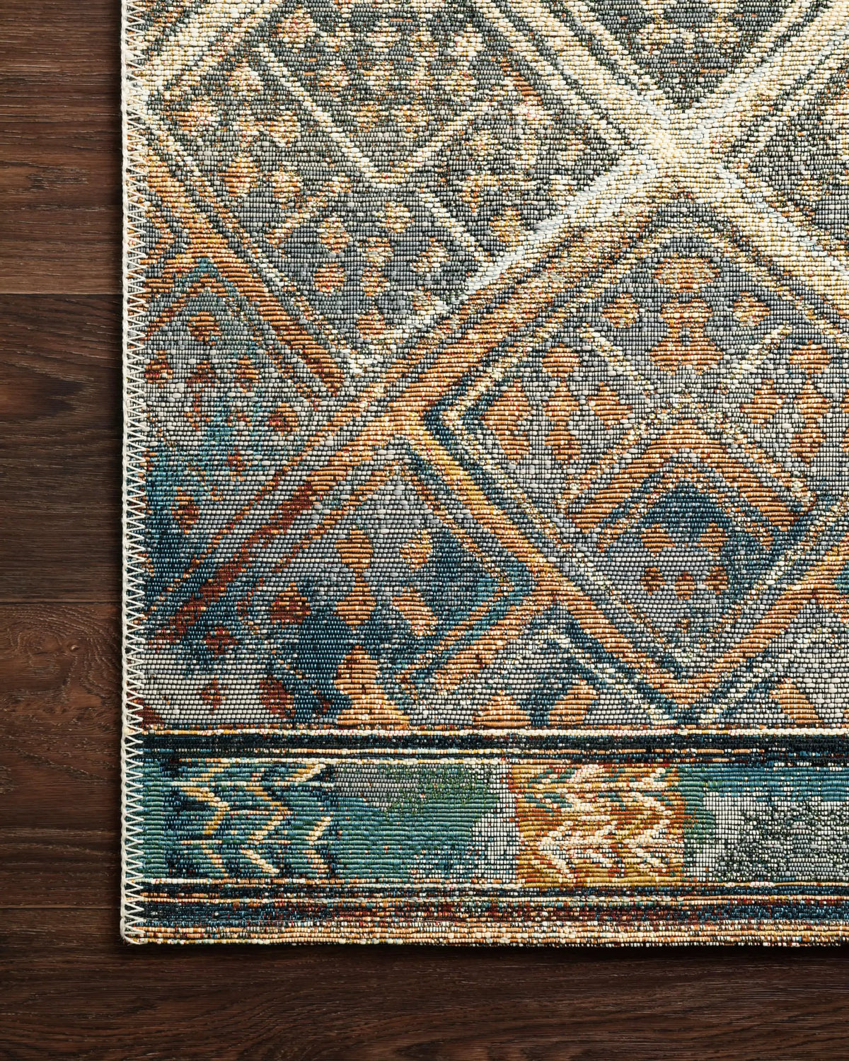Mika MIK-02 Ivory / Mediterranean Area Rug by Loloi