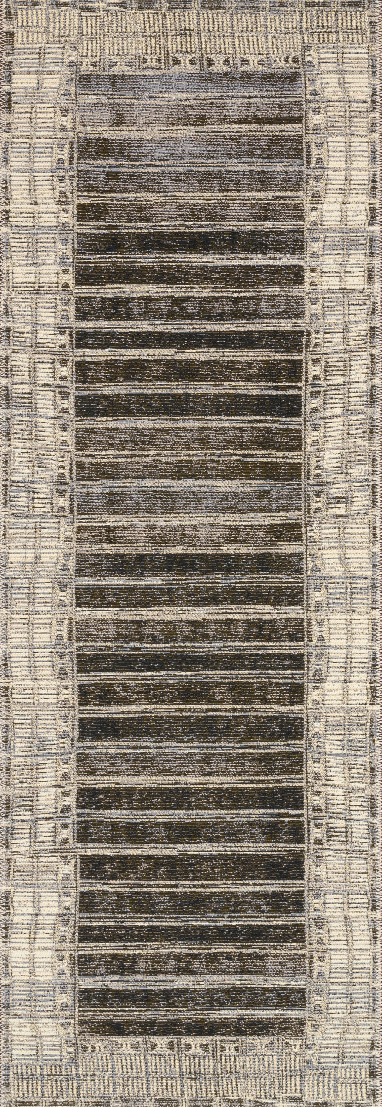 Mika MIK-07 Charcoal / Ivory Area Rug by Loloi