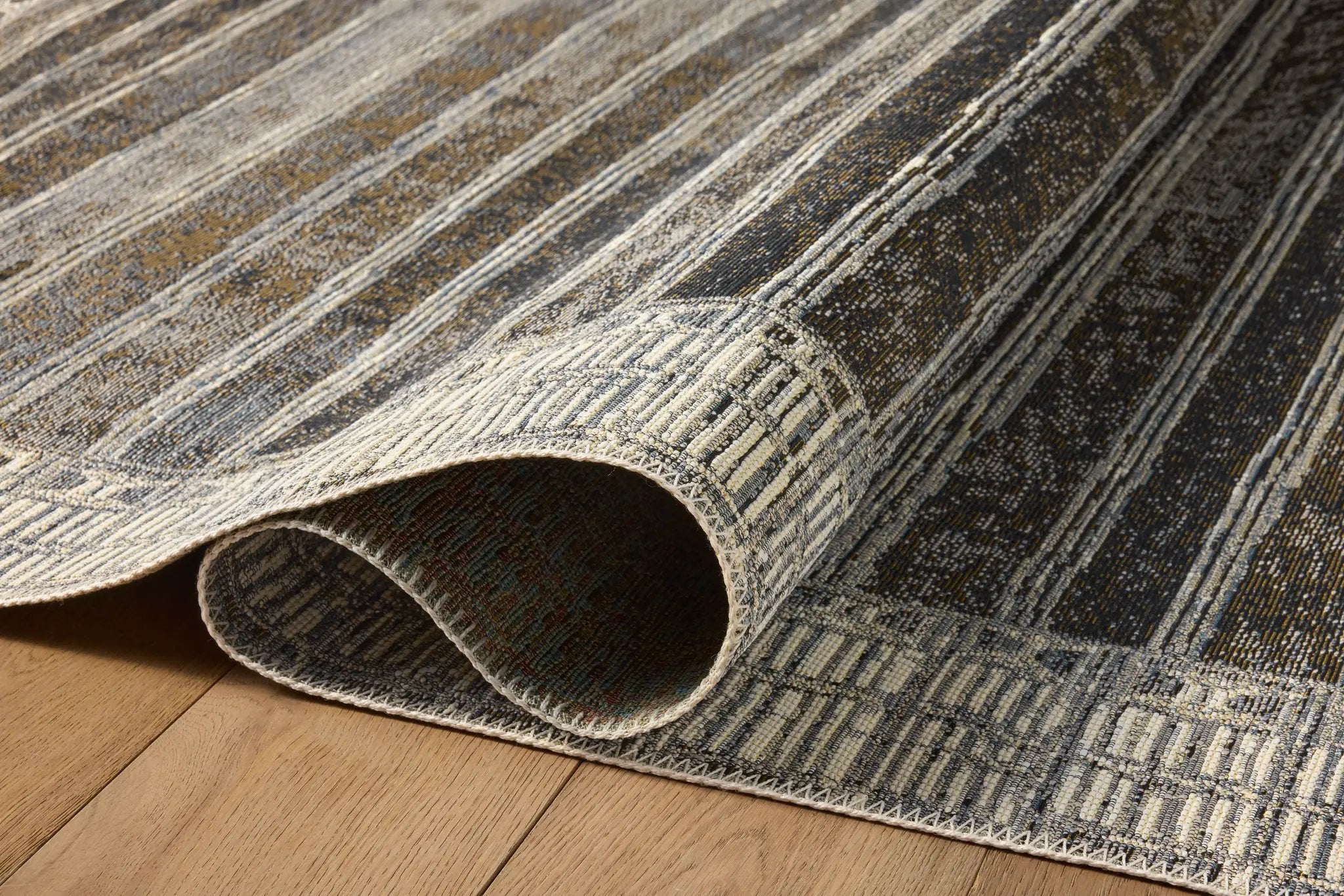 Mika MIK-07 Charcoal / Ivory Area Rug by Loloi