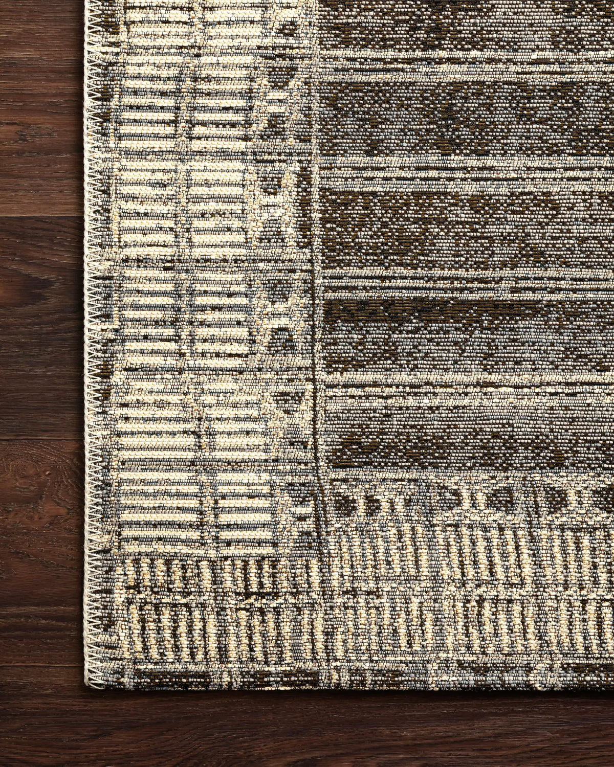 Mika MIK-07 Charcoal / Ivory Area Rug by Loloi