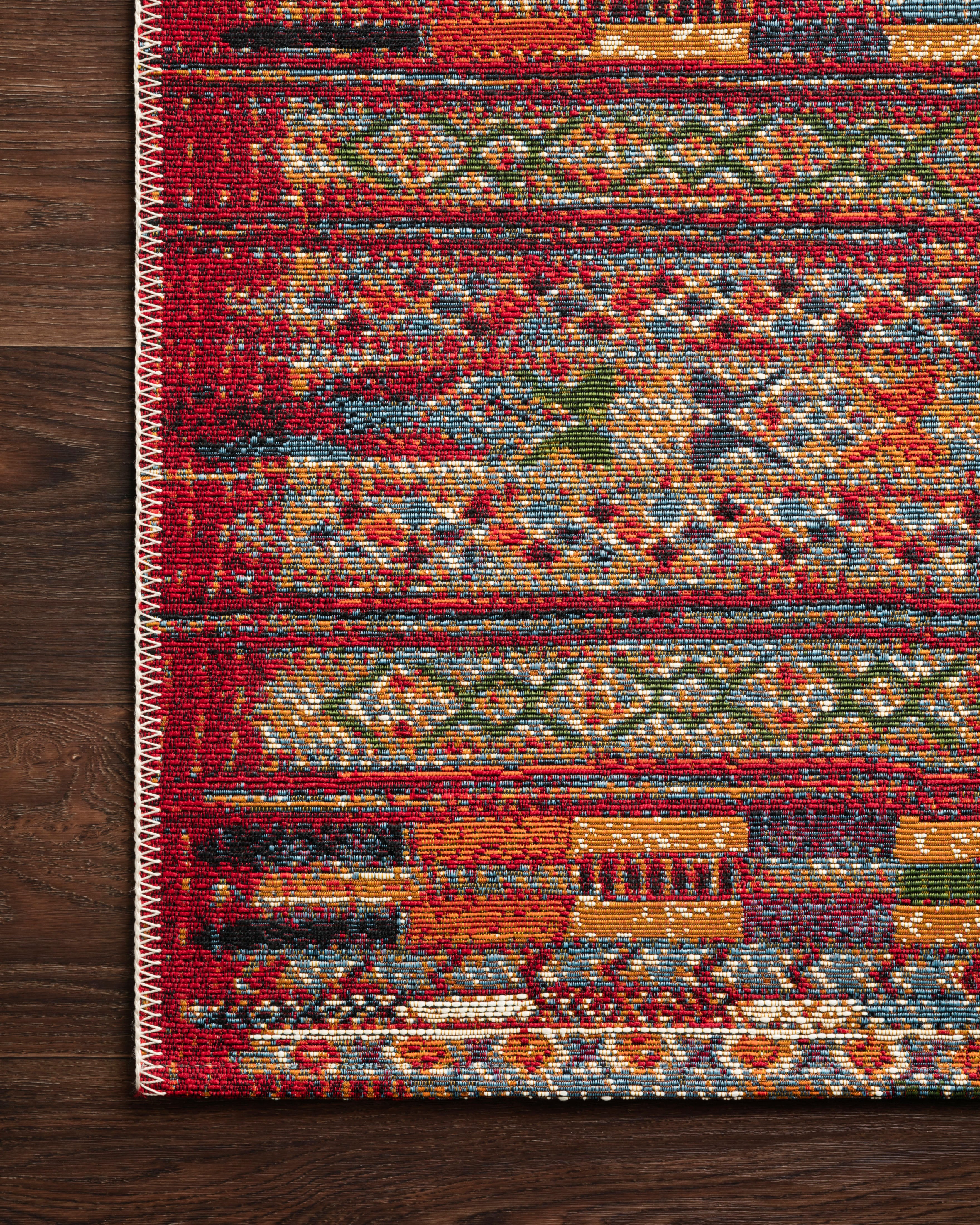 Loloi Mika MIK-09 Red / Multi Area Rug