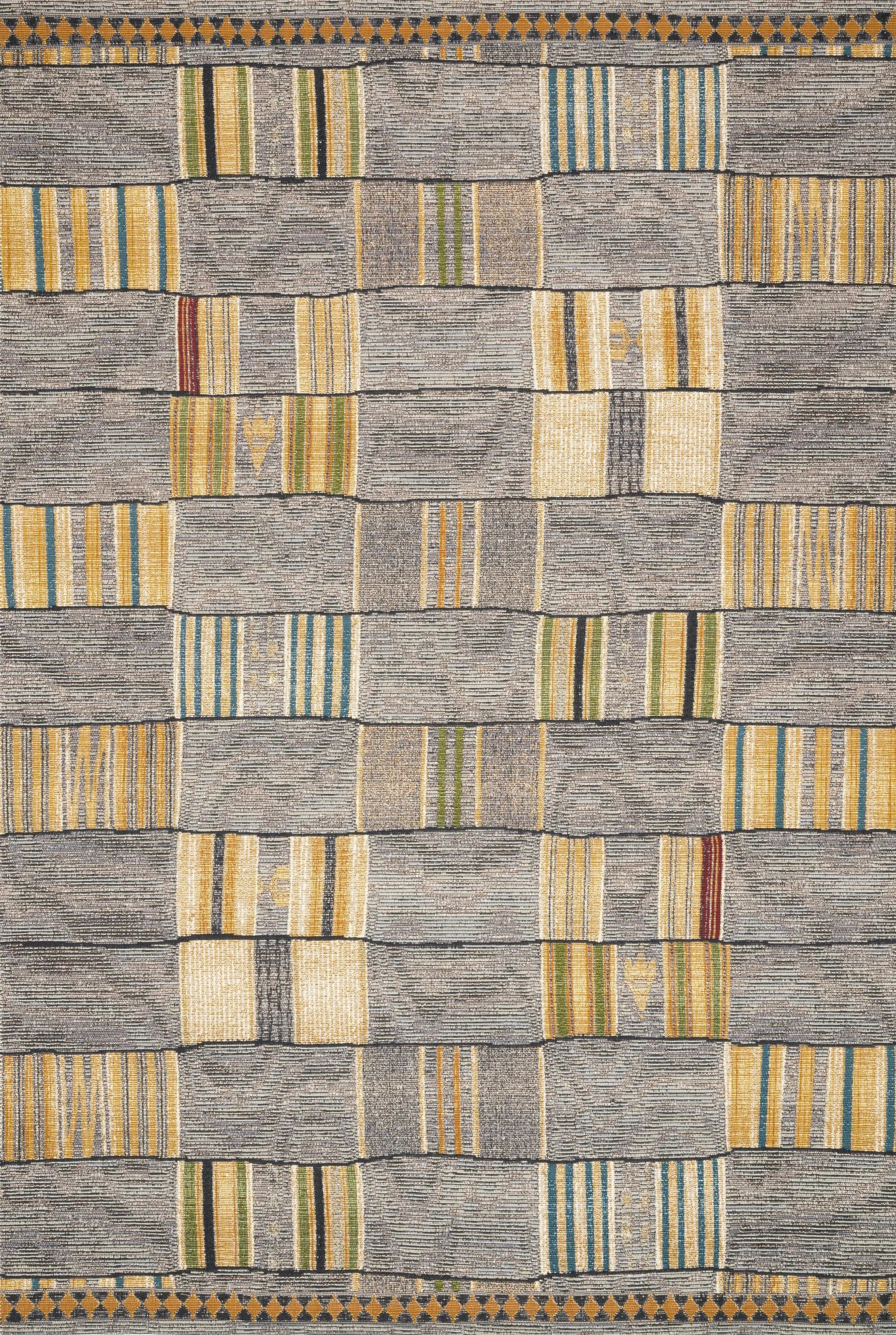 Mika MIK-10 Granite / Multi Area Rug by Loloi