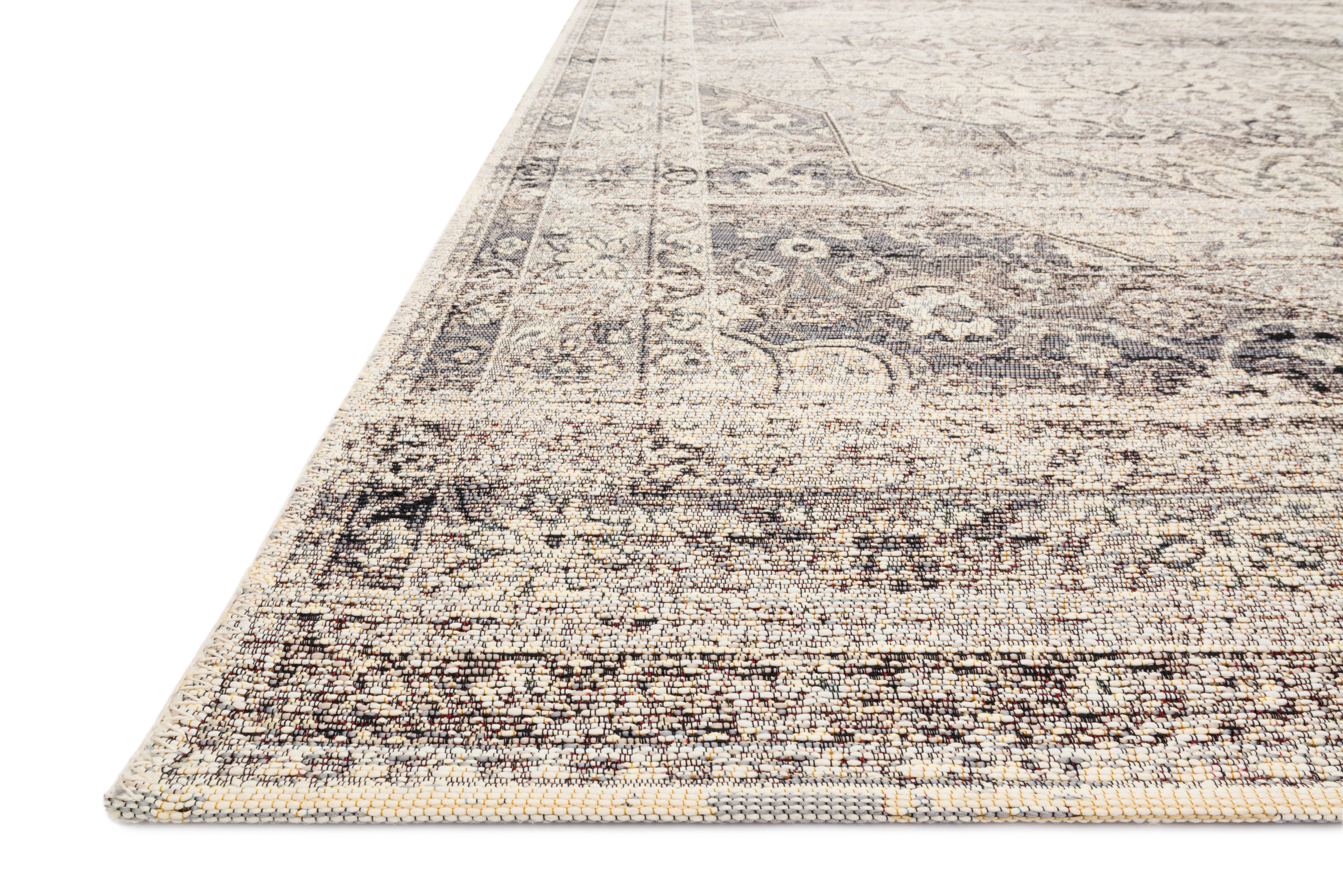 Loloi Mika MIK-12 Stone / Ivory Area Rug